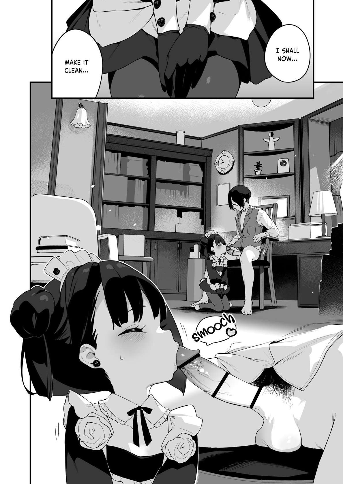 [Mothman (henreader)] Komomo wa Goshujinsama Senyo no Ryoana Nikubenki Loli Maid | Komomo is a Loli Maid Cum Dump With All Holes Only for Her Master [English] [Douzo Lad Translations]