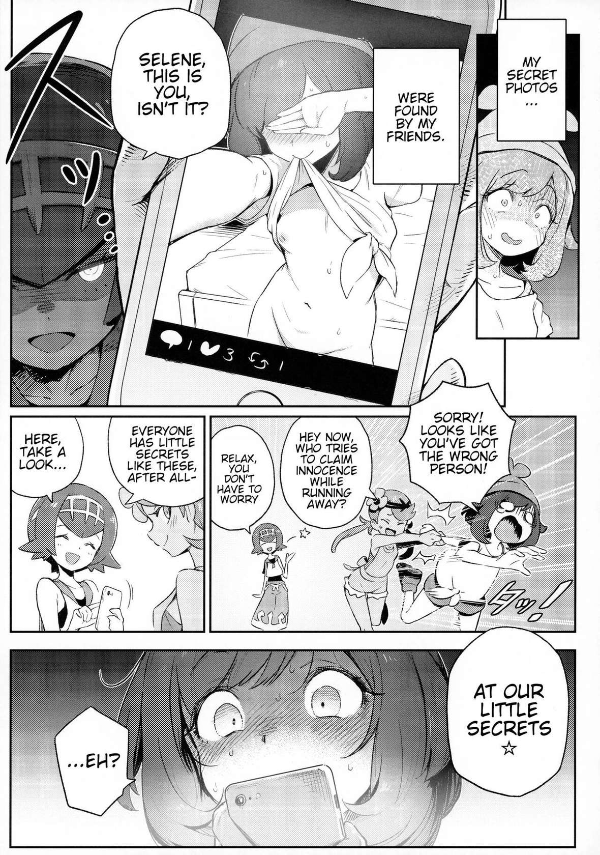 [Chouzankai (TER)] Onnanoko-tachi no Himitsu no Bouken 1 | Girl's Little Secret Adventure 1 (Pokémon Sun & Moon) [English] [QuarantineScans] [Decensored]