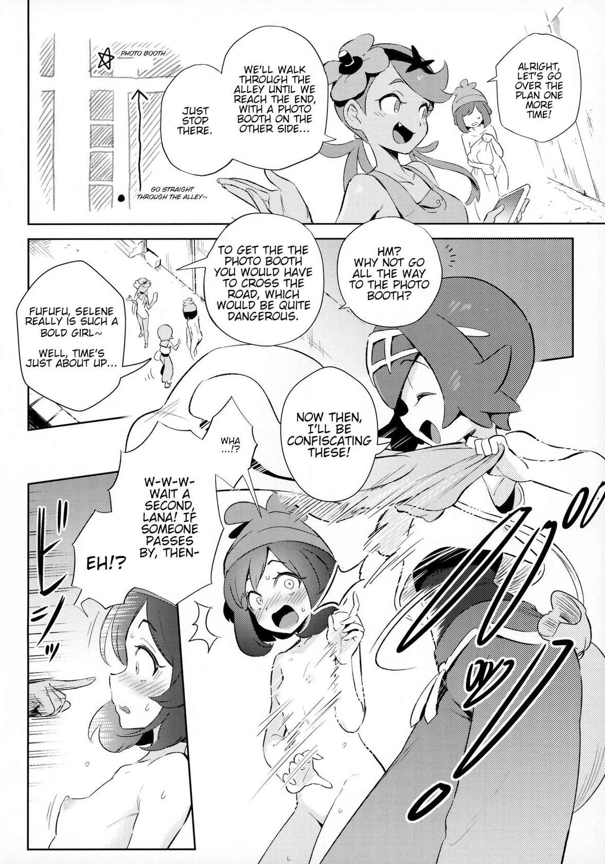 [Chouzankai (TER)] Onnanoko-tachi no Himitsu no Bouken 1 | Girl's Little Secret Adventure 1 (Pokémon Sun & Moon) [English] [QuarantineScans] [Decensored]