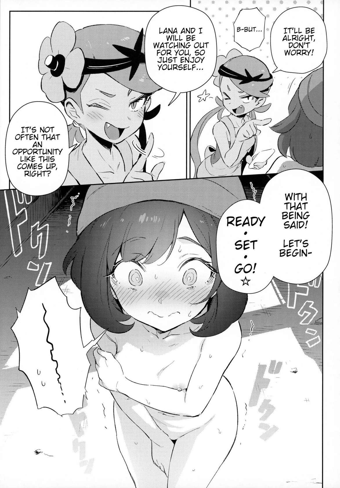 [Chouzankai (TER)] Onnanoko-tachi no Himitsu no Bouken 1 | Girl's Little Secret Adventure 1 (Pokémon Sun & Moon) [English] [QuarantineScans] [Decensored]