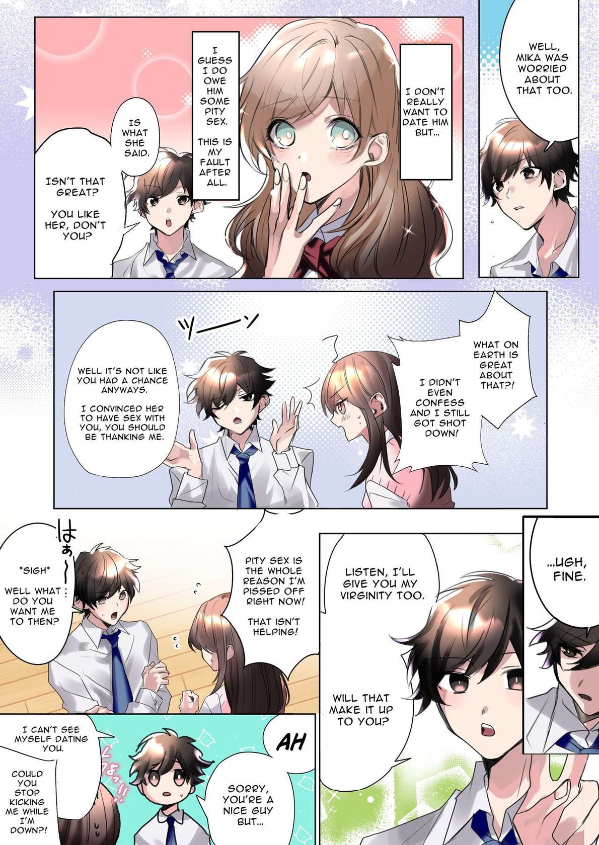 [ENG Ver.] My Erotic Love Triangle Relationship After Bodyswapping With A Classmate!?