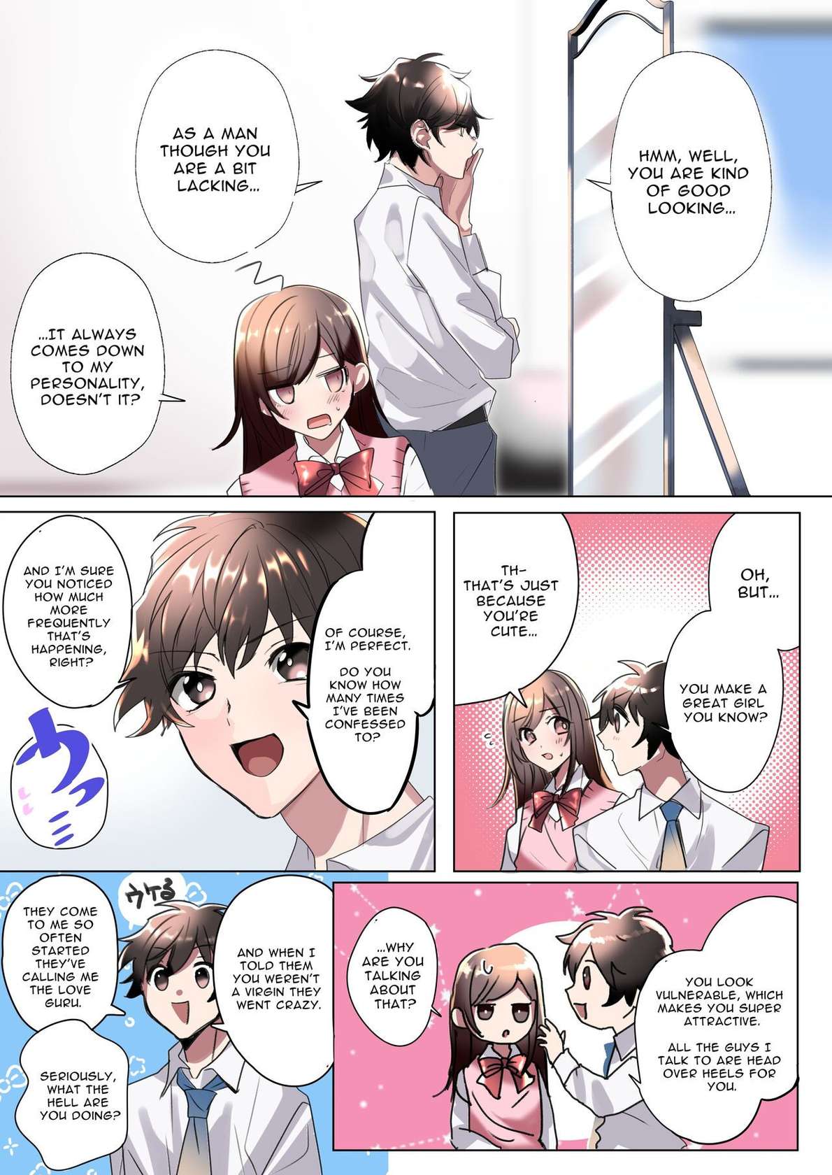 [ENG Ver.] My Erotic Love Triangle Relationship After Bodyswapping With A Classmate!?