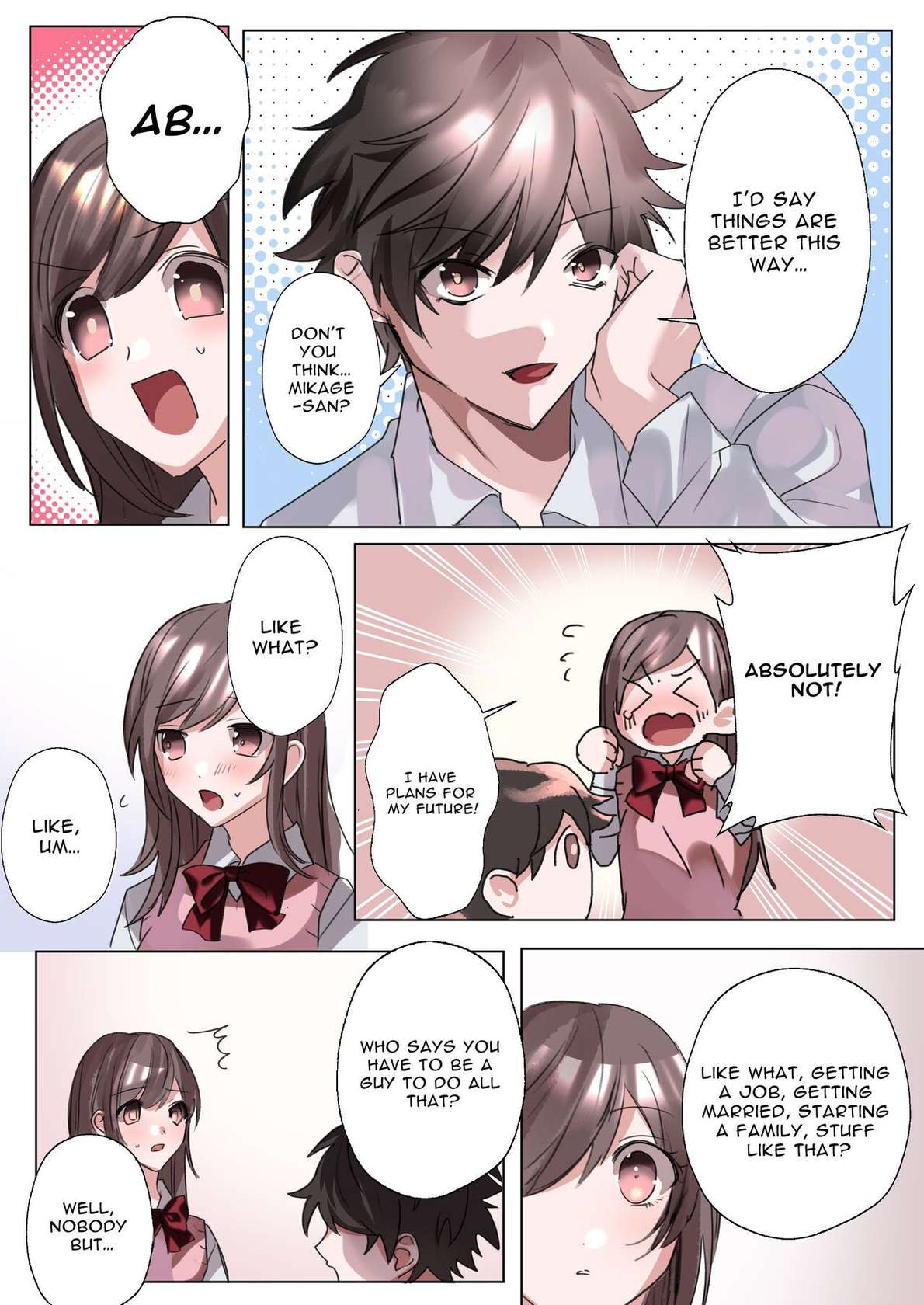 [ENG Ver.] My Erotic Love Triangle Relationship After Bodyswapping With A Classmate!?