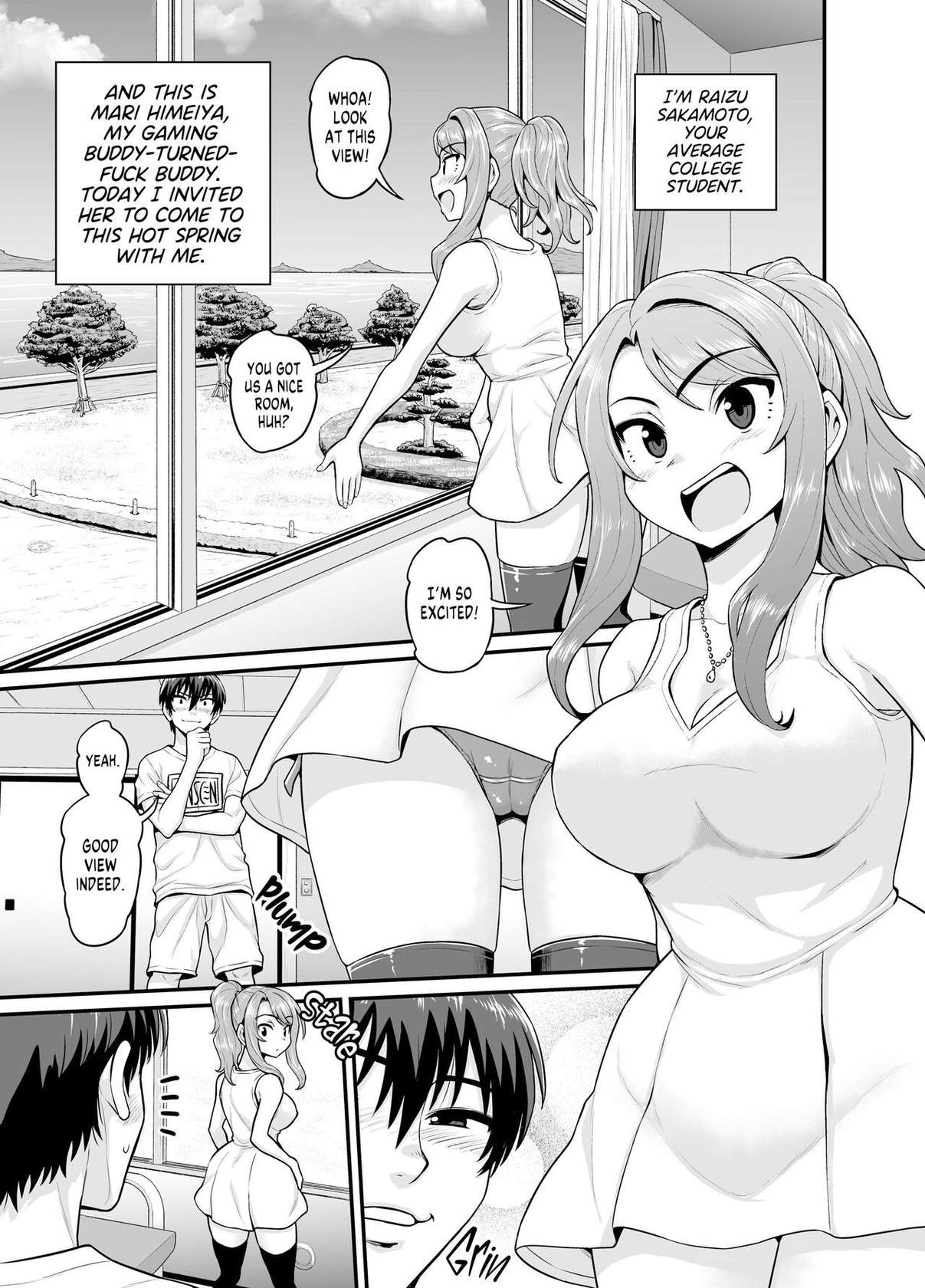 [Gachonjirou] Getting it On With Your Gaming Buddy at the Hot Spring [English] {FUDEORS} [Decensored]