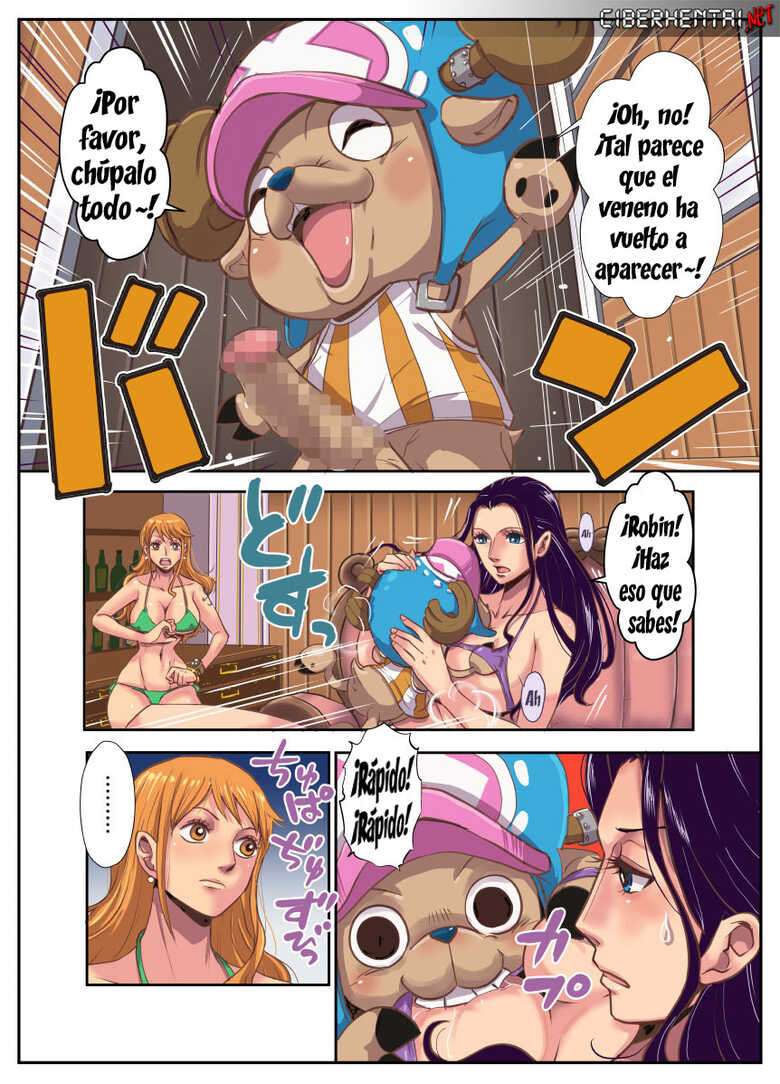 [Oukokusan (Kakutou Oukoku)] CHOP STICK 2 (One Piece) [Spanish] [Kalock & Ciberhentai]