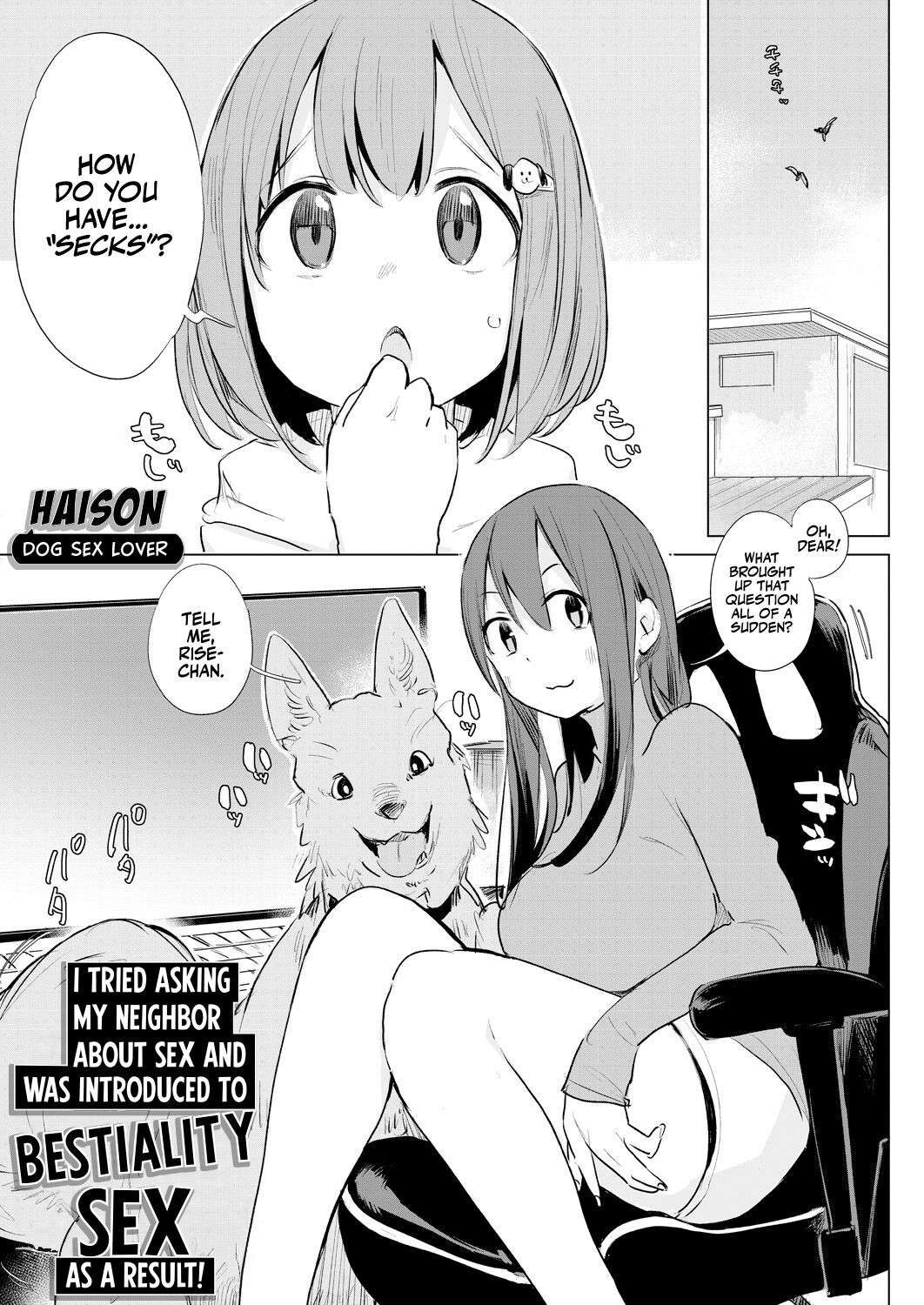 [Haison] Kinjo no Oneesan ni Sex o Shitsumon o Shitara Inukan Susumerareta Hanashi | I Tried Asking My Neighbor About Sex and Was Introduced to Bestiality Sex (COMIC Mugen Tensei 2023-12) [English] [Team Rabu2] [Digital]