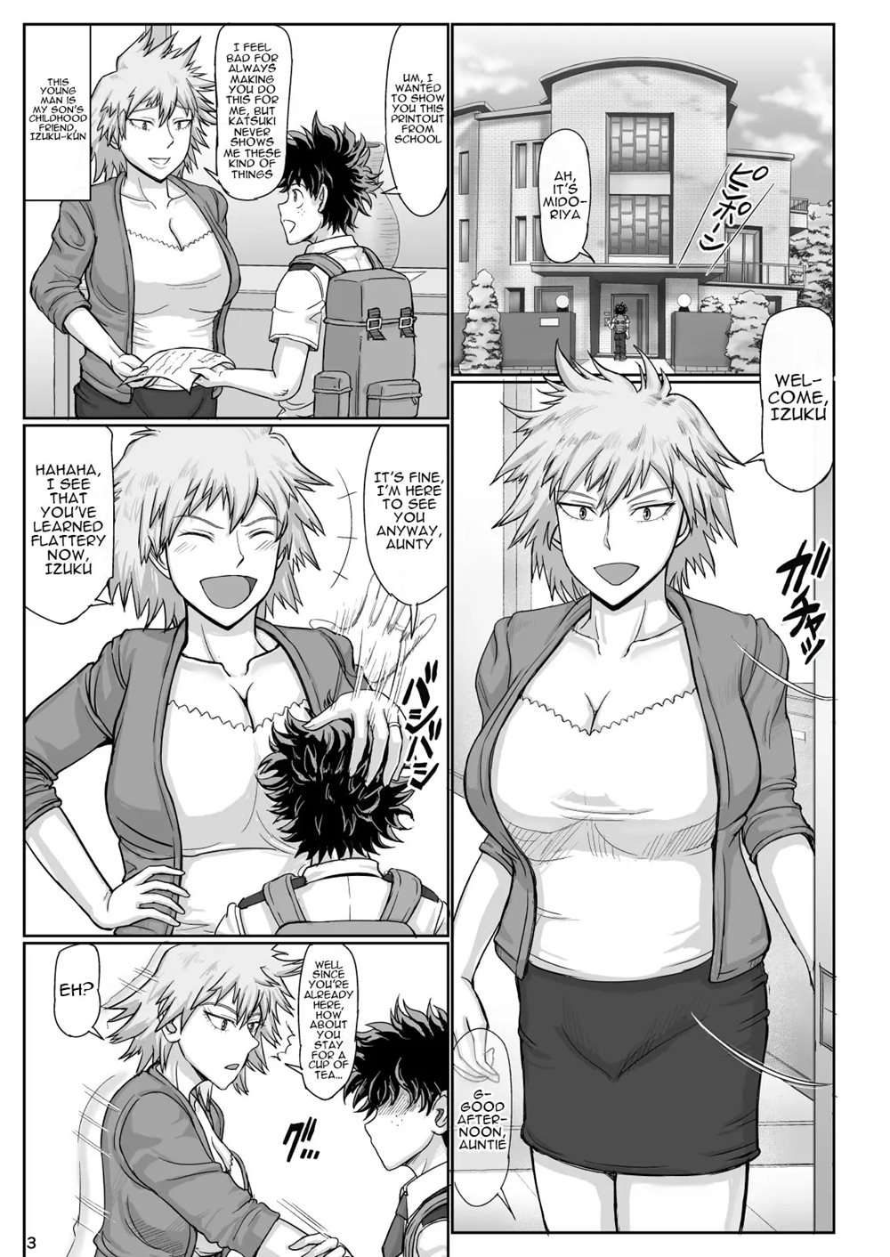 Cheating Mama - Once Again Today Mama Bakugou Is Having Sex With A Young Guy [Oneshot]