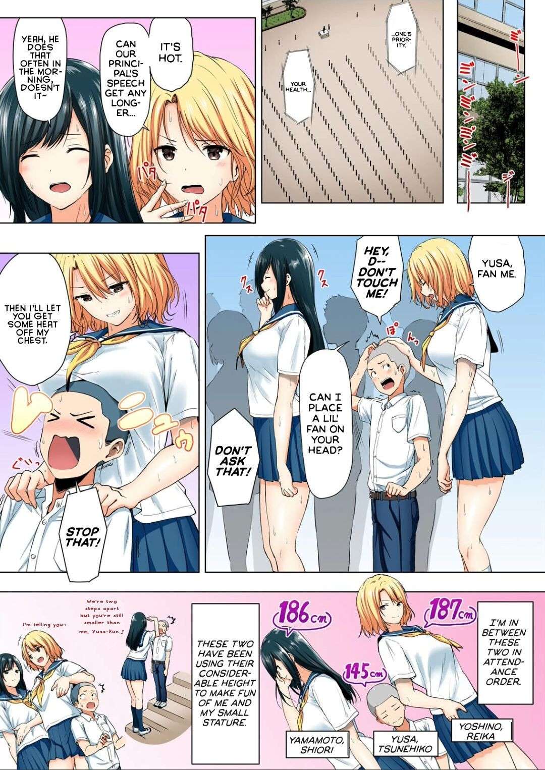 [Hachimitsu] Shinchousa 40cm, Kyou mo Omocha ni Saretemasu ~ Dekkai JK no Iinari SEX 1-2 | With a Height Difference of 40cm, I'm Being Toyed with Again Today ~ Sex Yes-Man of Huge High Shool Girls [English]