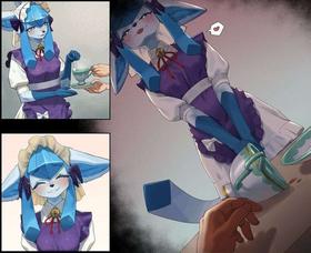 Maid Glaceon comic