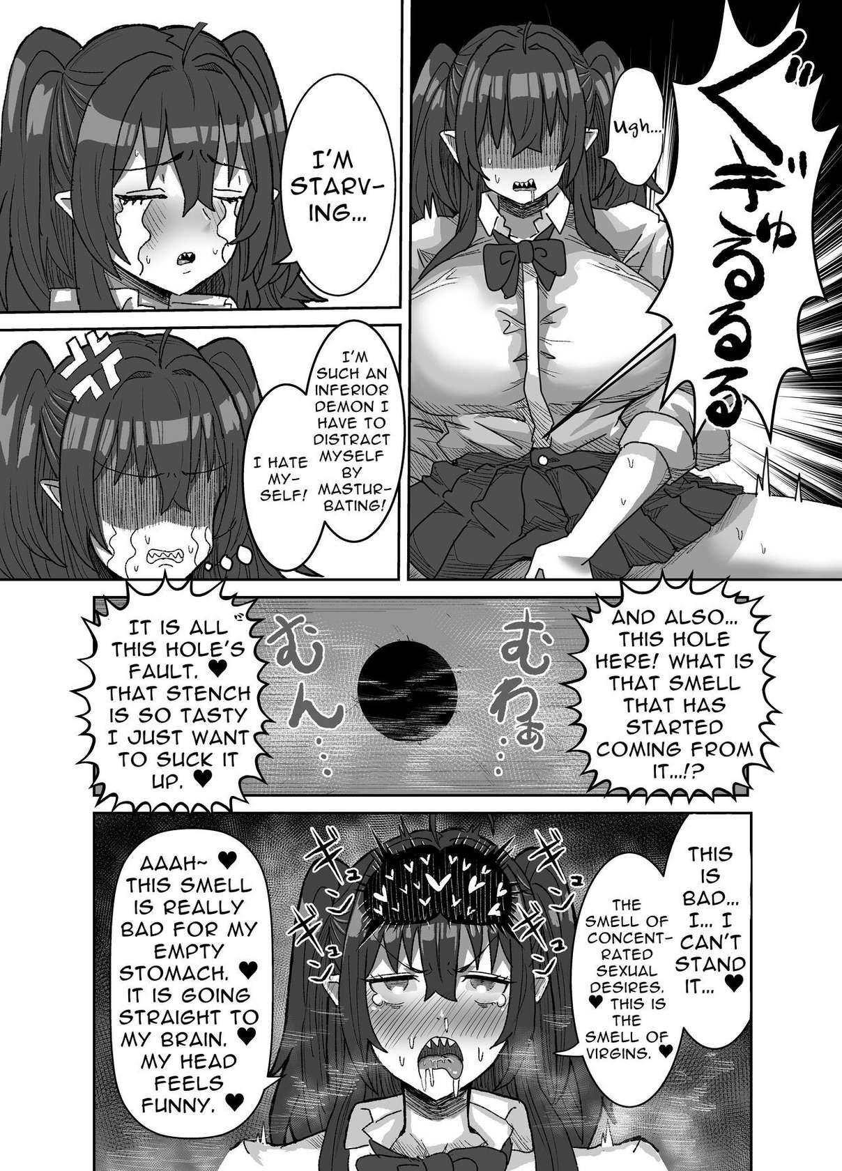 [Sei no Mamono (Sema)] In kyasakyubasu ~Inma to Ijigen ni Tsunagaru Ana~ | Gloomy Succubus ~glory hole connected to another dimension~ [English] [Penguin Piper] [Digital]