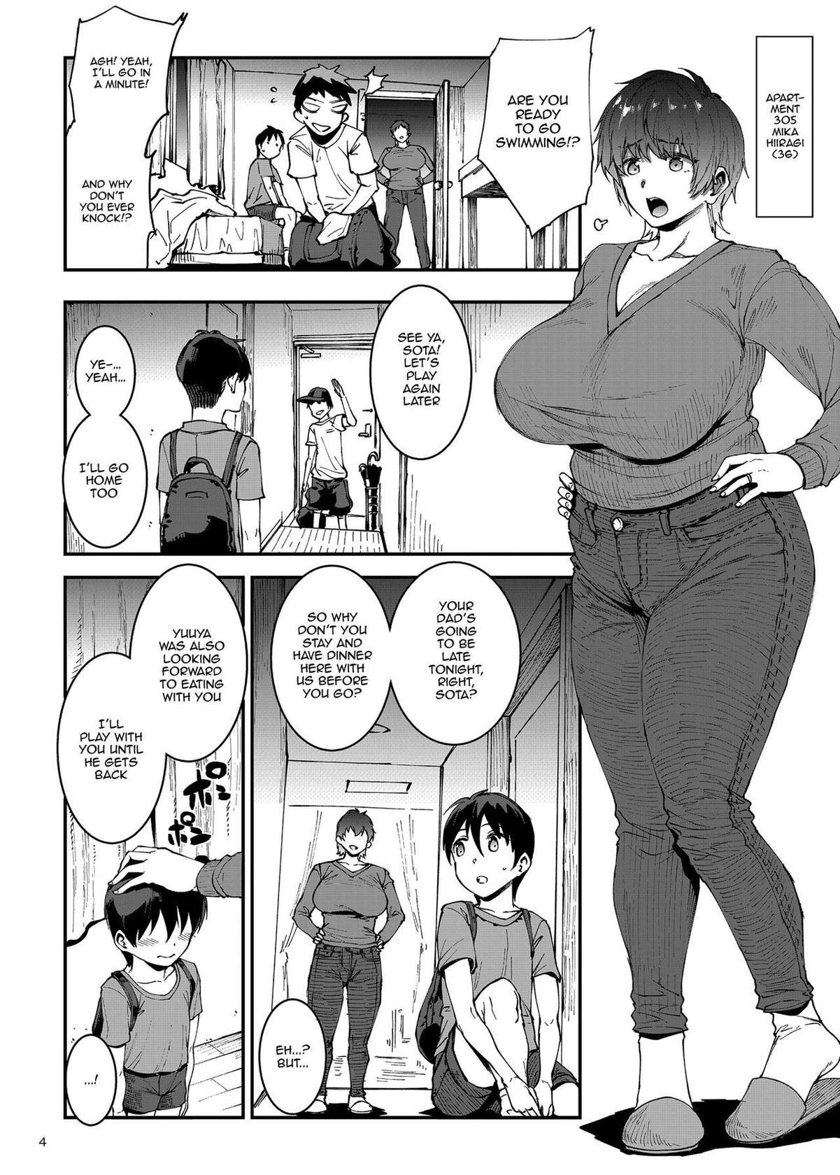 [ERECT TOUCH (Erect Sawaru)] Mama Masion!〜 Daiichiwa 305-goushitsu Hiiragi Mika (36)〜 / Mama Maison! ~First Chapter, Room 305's Hiiragi Mika 36YO~ [English] {Doujins.com}