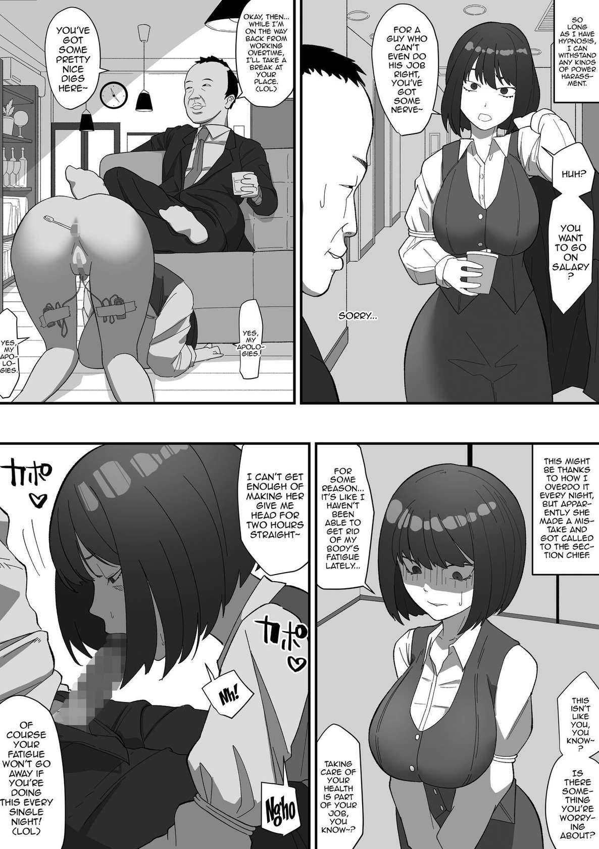 [Wakabatei] Saimin PoweHara Onna Joushi /  Hypnotizing My Abusive Female Boss [English] {Doujins.com}