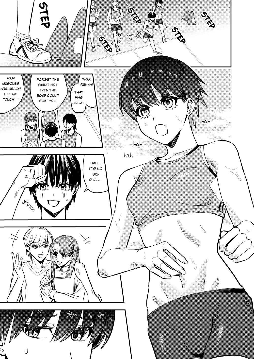 [Amuai Okashi Seisakusho (Betty)] Rikujoubu no Ore ga Onna ni sarete Kairaku ni Ochiteiku Ohanashi | How I Was Turned Into A Woman, Left The Track Team, And Became A Slut [English] {Sankaku Scans}