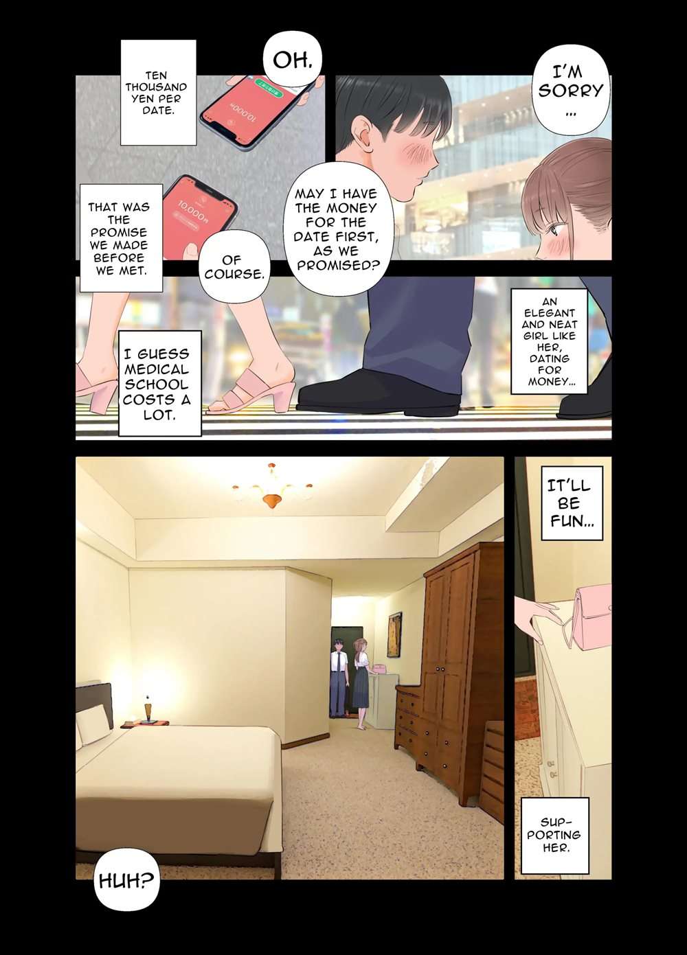 Tanshō Dōtei Papa Ga Suru Yōshi S Teku S Musume To No Gachi Koi Mitsugi Papa Katsu [Oneshot]