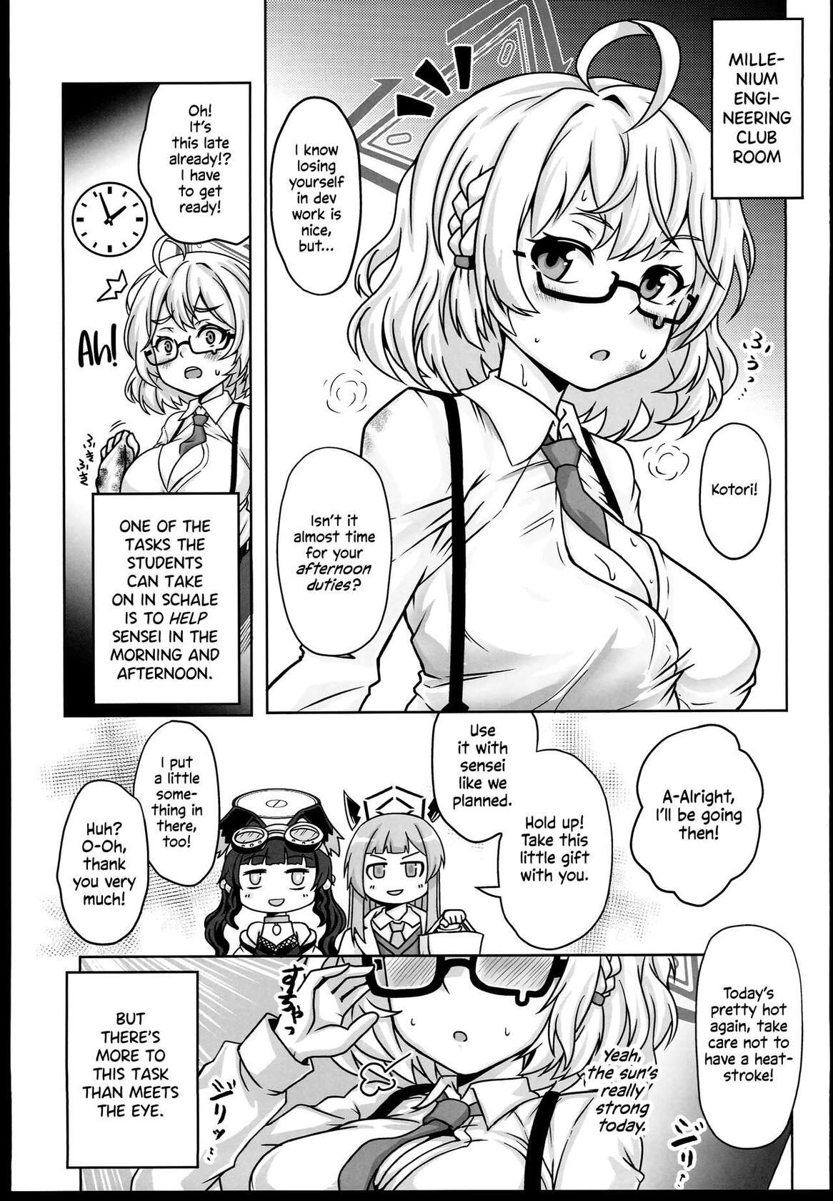 (C102) [Kasou Genjitsu (Hasekura Noise)] Megane x Kyonyuu Archive | Glasses x Big Tits Archive (Blue Archive) [English] [Shiromaru]