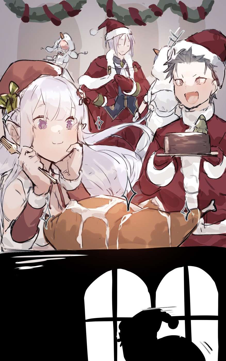 [Angel] Emilia x Subaru futa (Christmas)