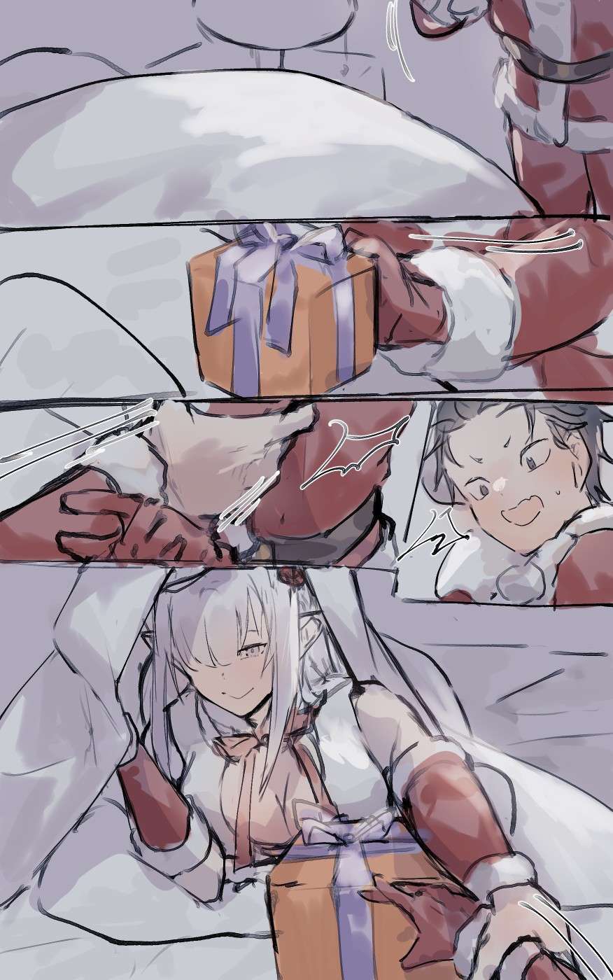 [Angel] Emilia x Subaru futa (Christmas)