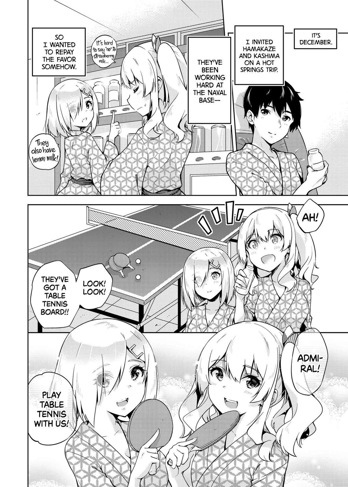 [sarfatation (Sarfata)] Hamakaze and Kashima in Hot Springs and Yukata (Kantai Collection -KanColle-) [English] {2d-market.com} [Decensored] [Digital]