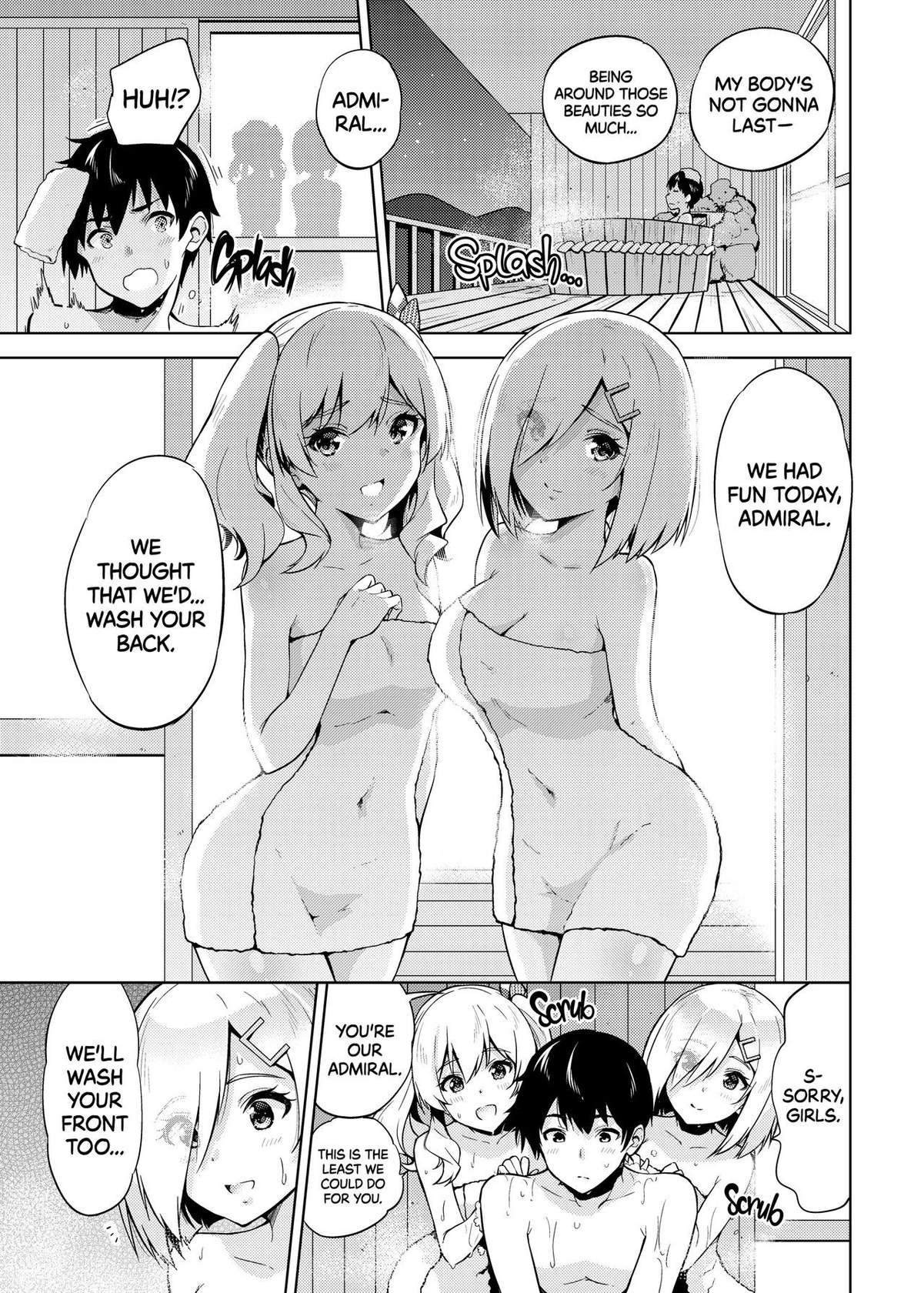 [sarfatation (Sarfata)] Hamakaze and Kashima in Hot Springs and Yukata (Kantai Collection -KanColle-) [English] {2d-market.com} [Decensored] [Digital]