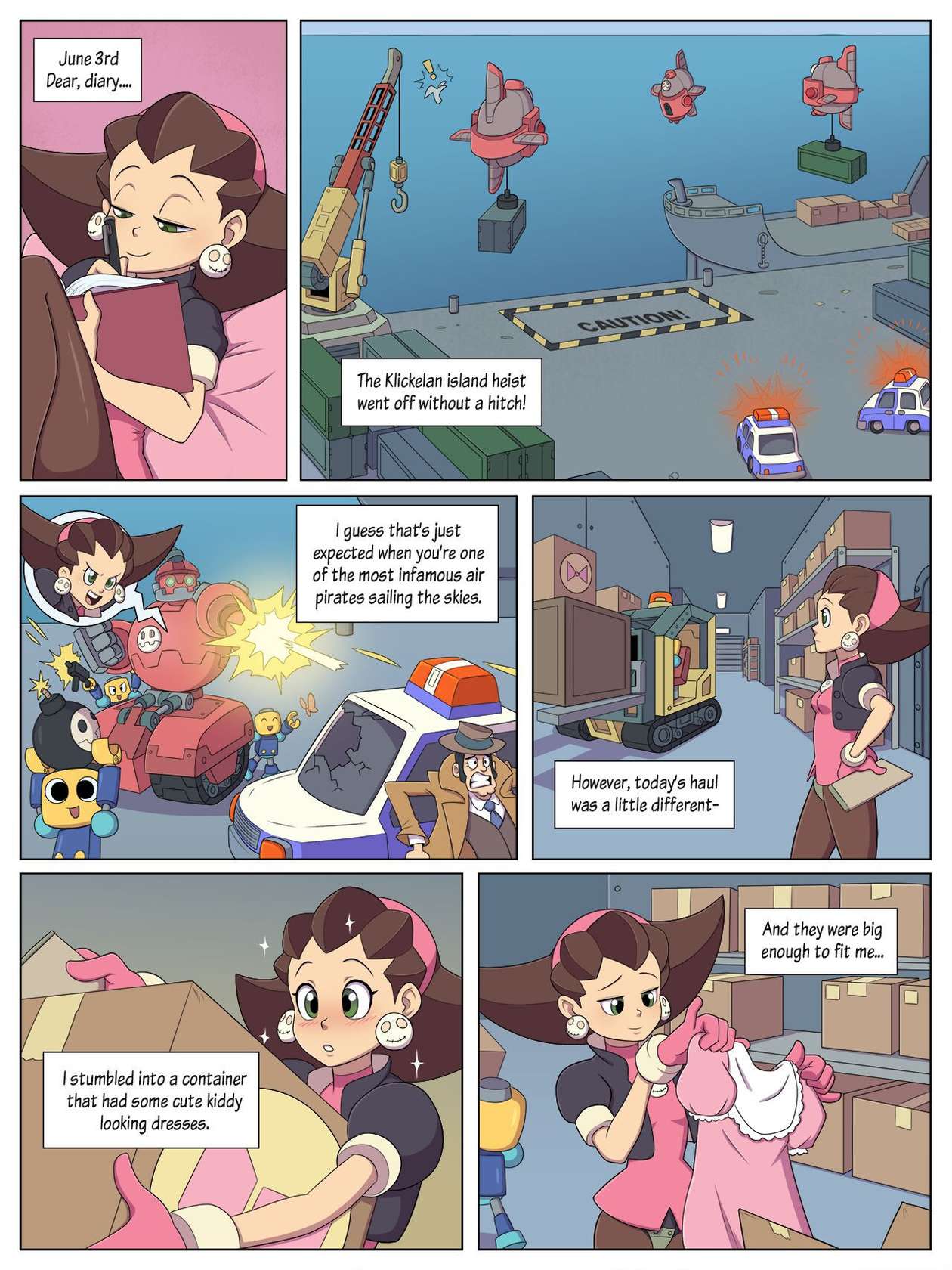 Artist - Pieceofsoap / Diary Of An Air Pirate - FULL COMIC