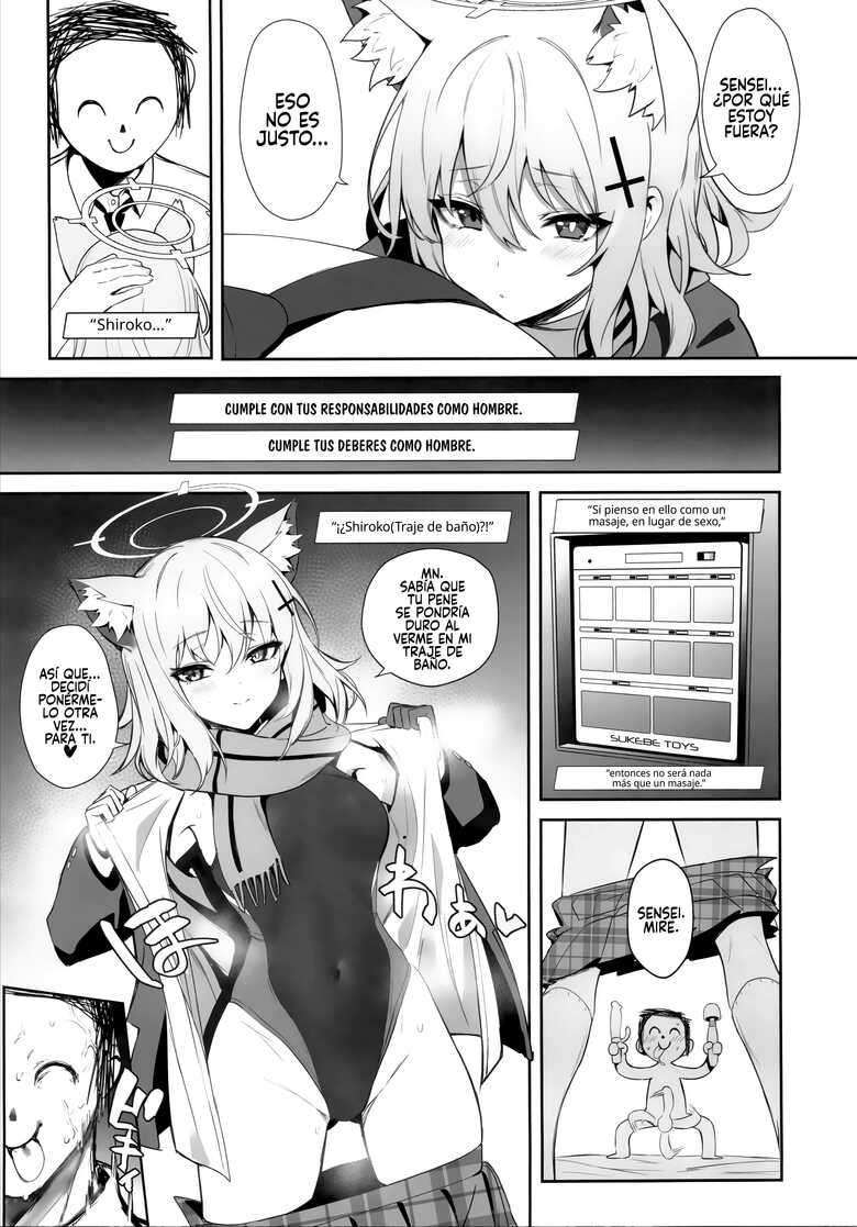 (C103) [Ulrich Laoshi (Ulrich)] ByuruAka～Seiyoku Tuyotuyo Shiroko to Rabuho Ecchi～ (Blue Archive) [Spanish] [Rakuen Translations]