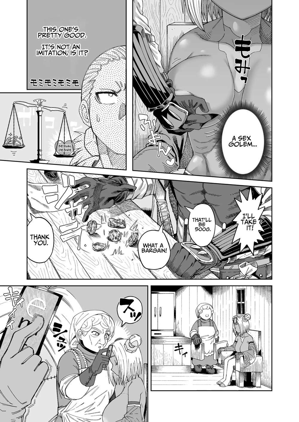 500G For Two Days, One Night With Onahole Golem [Oneshot]