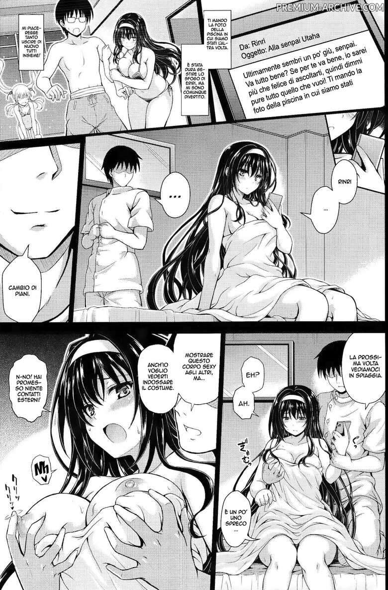 (COMIC1☆13) [Yumeya Honpo (Mukeikaku)] Yakusoku no Yukue | Il Risultato Promesso (Saenai Heroine no Sodatekata) [Italian]