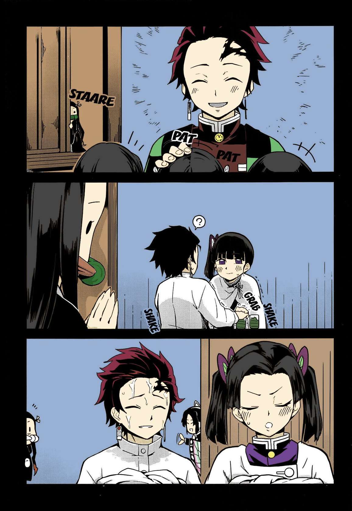 (C97) [San Se Fang (NekoWeapons)] Oniimo no Nin | Demon Sister's Pregnancy (Kimetsu no Yaiba) [English] {Doujins.com} [Colorized]