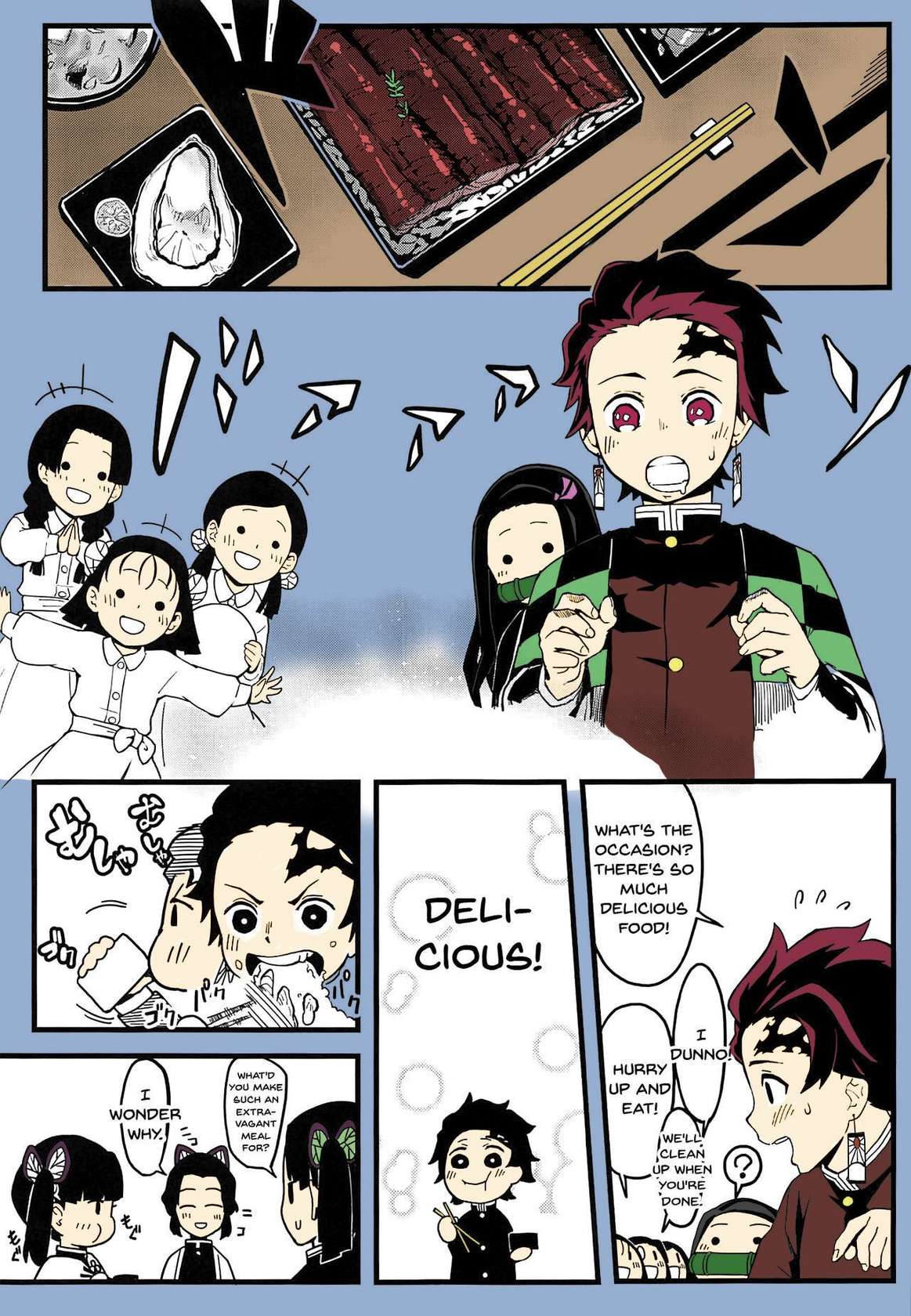 (C97) [San Se Fang (NekoWeapons)] Oniimo no Nin | Demon Sister's Pregnancy (Kimetsu no Yaiba) [English] {Doujins.com} [Colorized]