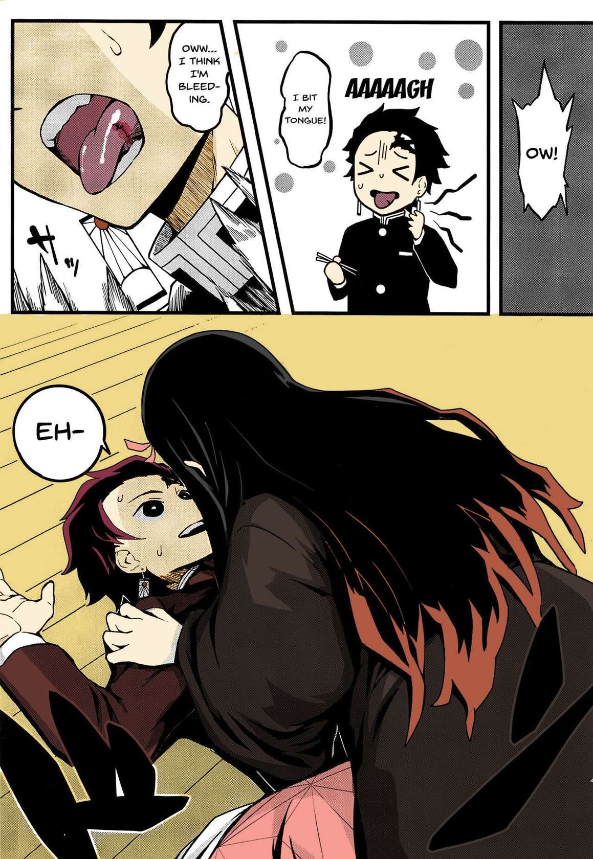 (C97) [San Se Fang (NekoWeapons)] Oniimo no Nin | Demon Sister's Pregnancy (Kimetsu no Yaiba) [English] {Doujins.com} [Colorized]