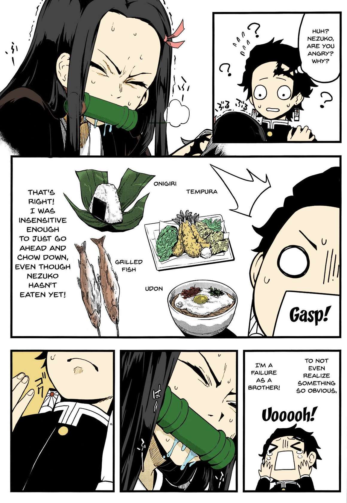 (C97) [San Se Fang (NekoWeapons)] Oniimo no Nin | Demon Sister's Pregnancy (Kimetsu no Yaiba) [English] {Doujins.com} [Colorized]