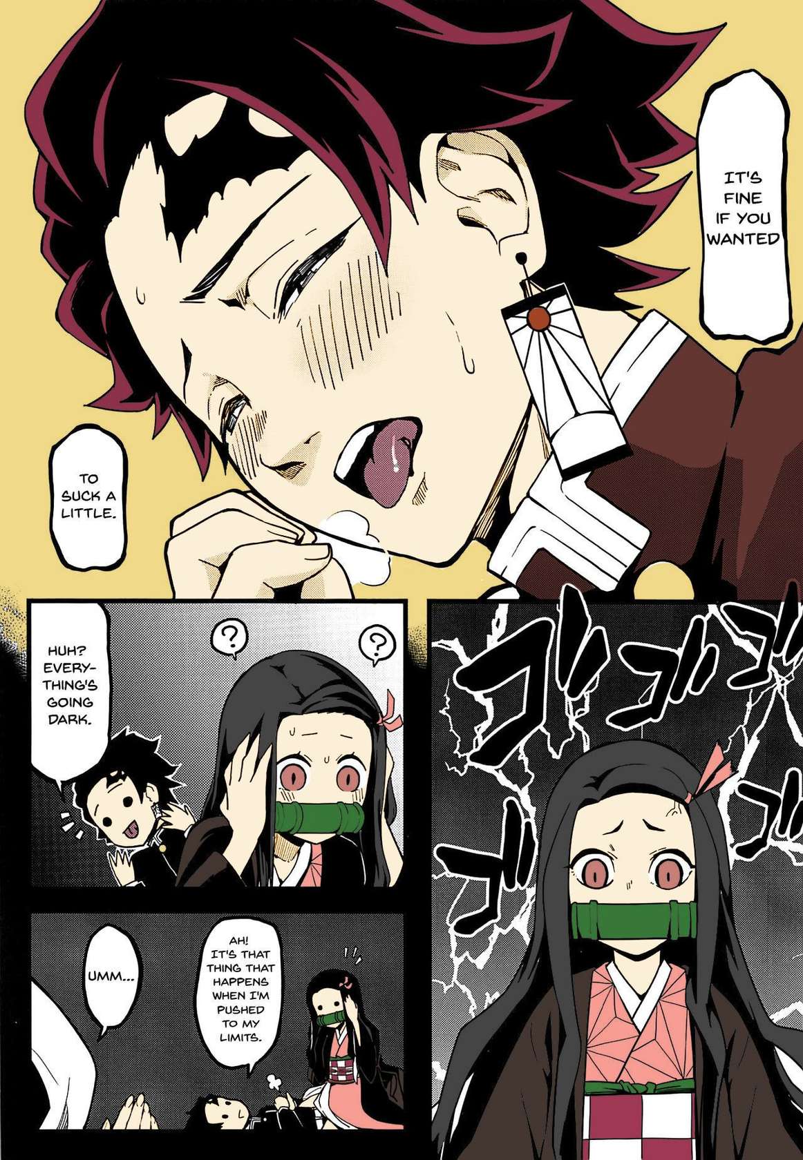 (C97) [San Se Fang (NekoWeapons)] Oniimo no Nin | Demon Sister's Pregnancy (Kimetsu no Yaiba) [English] {Doujins.com} [Colorized]