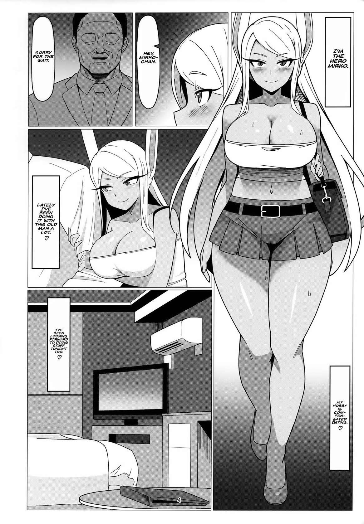 (COMIC1☆22) [Azumaya (Kazuma)] Enkou Miruko | Compensated Dating Mirko (Boku no Hero Academia) [English]