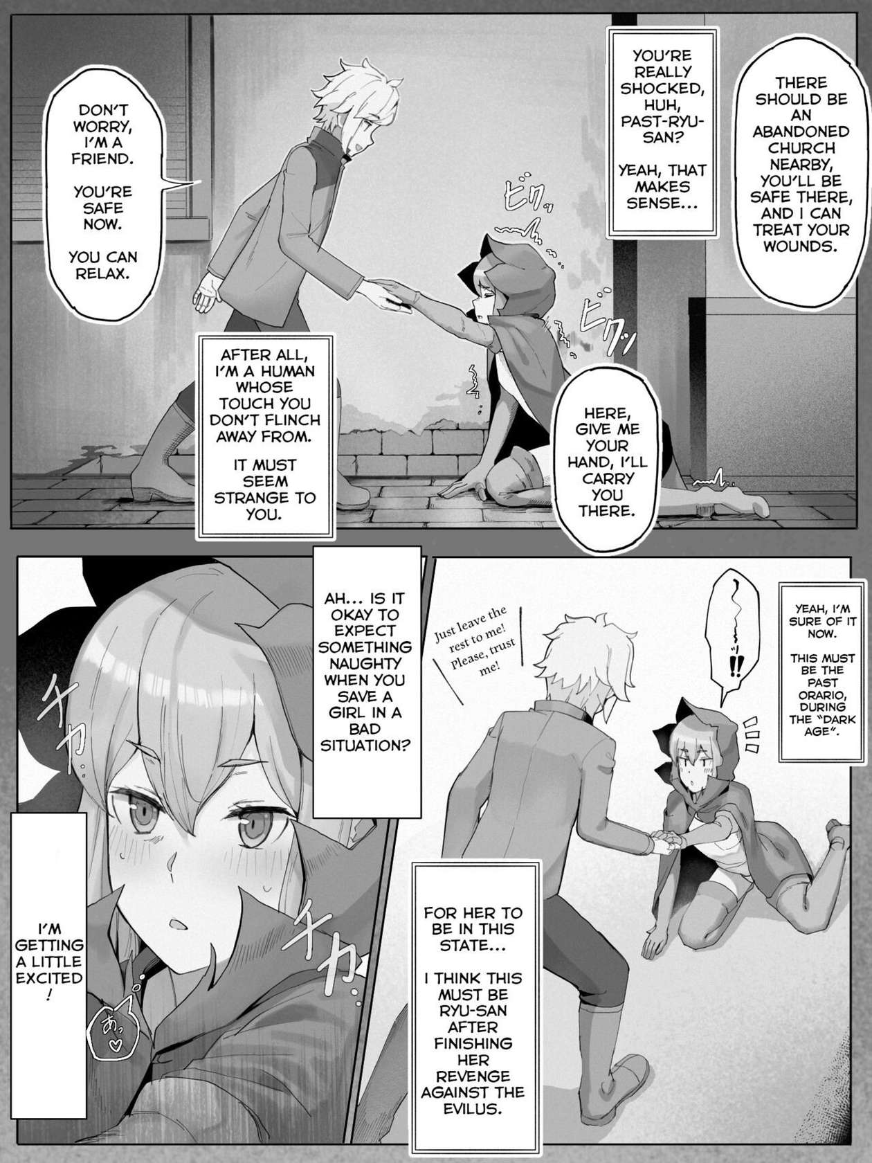 [Yamada Rimuru] Bell-Ryuu Ecchi na Manga | Is It Wrong To Make Ryu Happy In The Past? (Dungeon ni Deai o Motomeru no wa Machigatteiru Darou ka) [English]