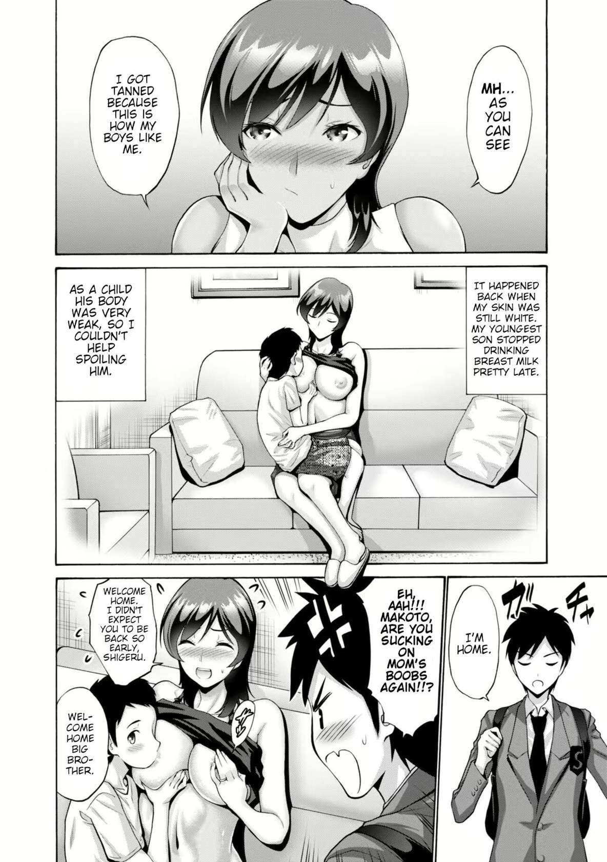 [Nishikawa Kou] Haha wa Musuko ni Koi o Suru Ch. 3 | Mom lusting for her sons. Part 3 (Haha wa Musuko no Chinpo ni Koi o Suru) [English] [Poranya] [Digital]