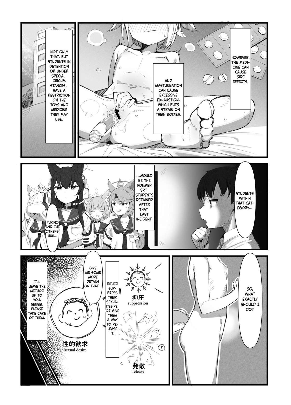 [Ikisugi Shokudou (Ikisugi Shokudou)] Taishoryoho | Symptomatic Treatment (Blue Archive) [English] [Douzo Lad Translations] [Digital]