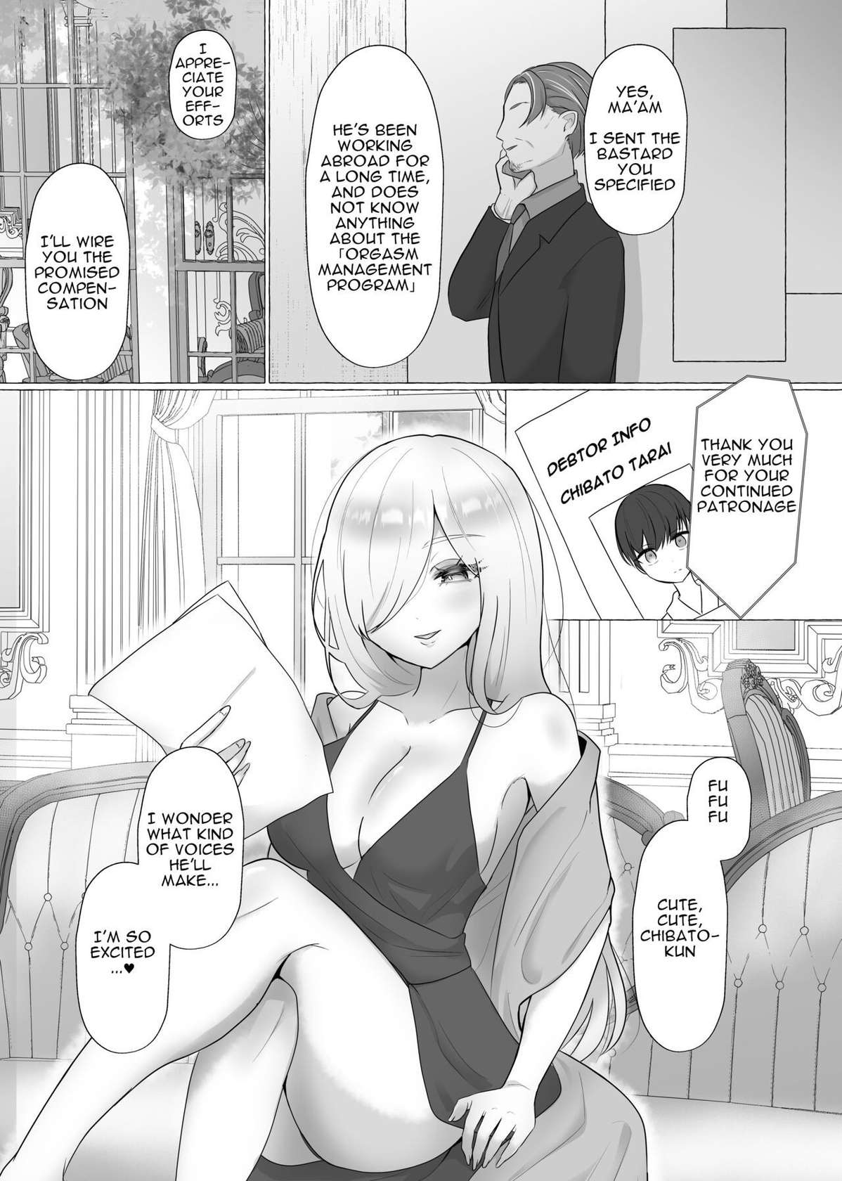 [Dokutoku no M (Sagano Katsuma, Akatsuki Shion)] Kounin Shasei Kanrishi Ch. 20XX00184 Secchuu Sasame | Official Orgasm Manager Number 20XX00184, Yukinaka Sasame [English]