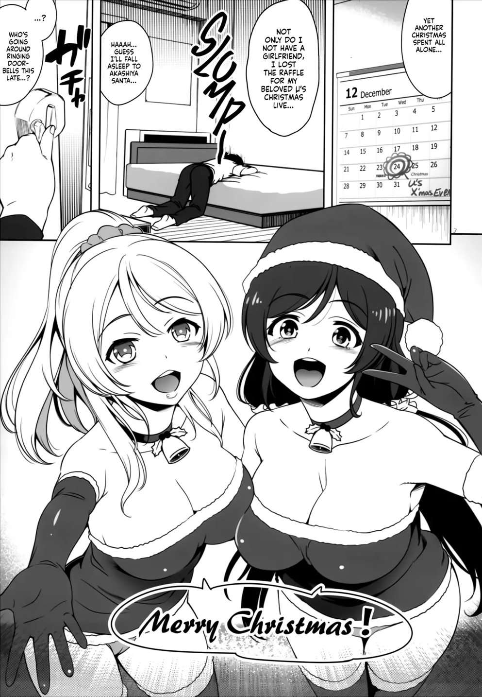 Merry Squeezmas With Nozomi And Eli [Oneshot]