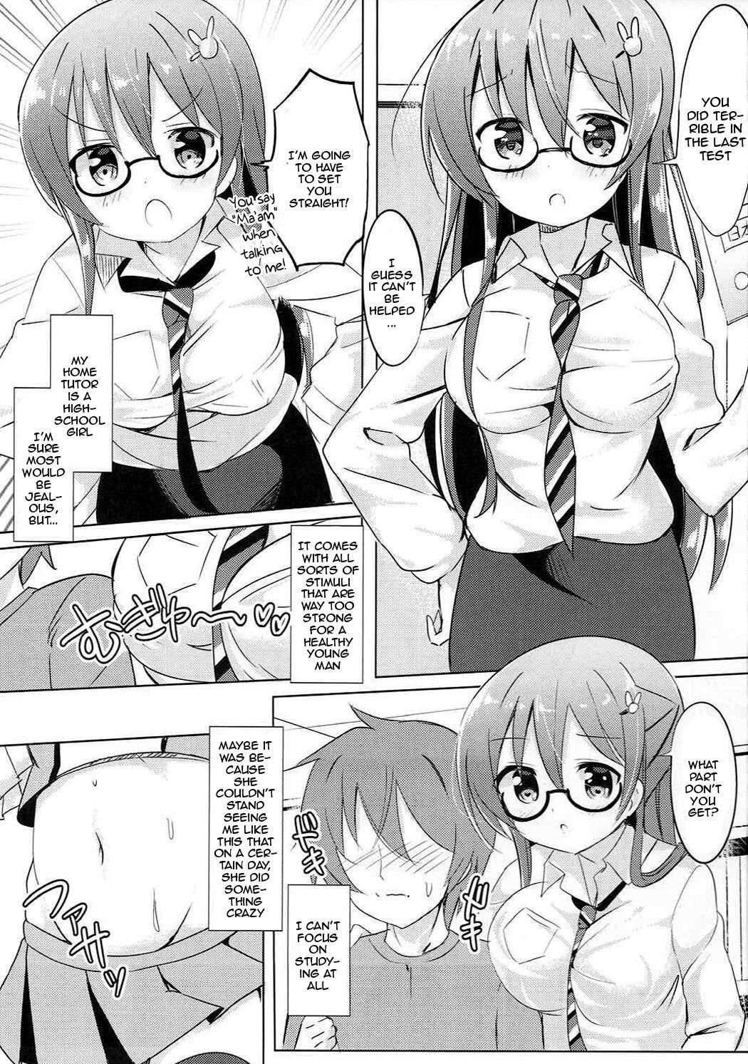 (Puniket 35) [0000 (Akito.)] Rize Sensei to Himitsu no Jugyou | Secret Lessons with Rize-sensei (Gochuumon wa Usagi desu ka?) [English] {Doujins.com}