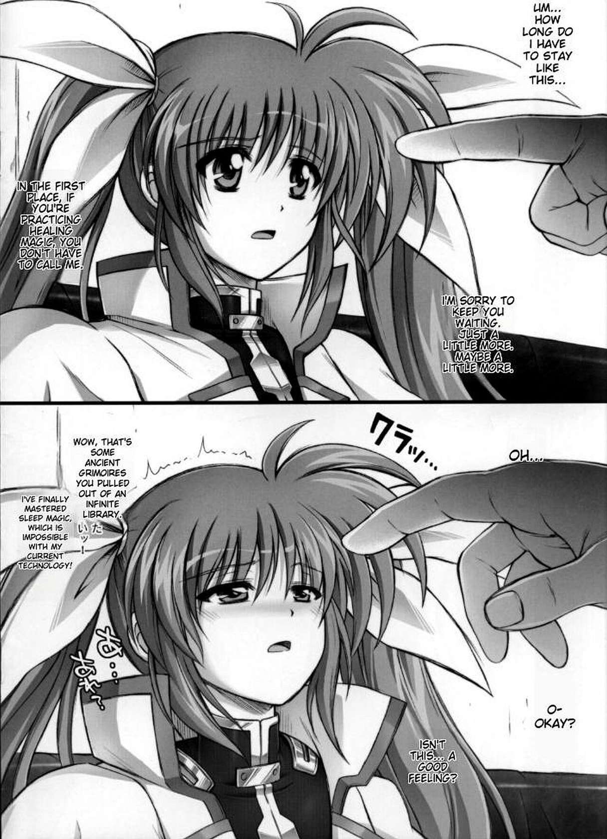 (C78) [Cyclone (Izumi, Reizei)] Nanto Nanoha-san ni Rariho ga Kiita! | Surprisingly, Rariho worked for Nanoha! (Mahou Shoujo Lyrical Nanoha) [English] [The Sleep Creep]