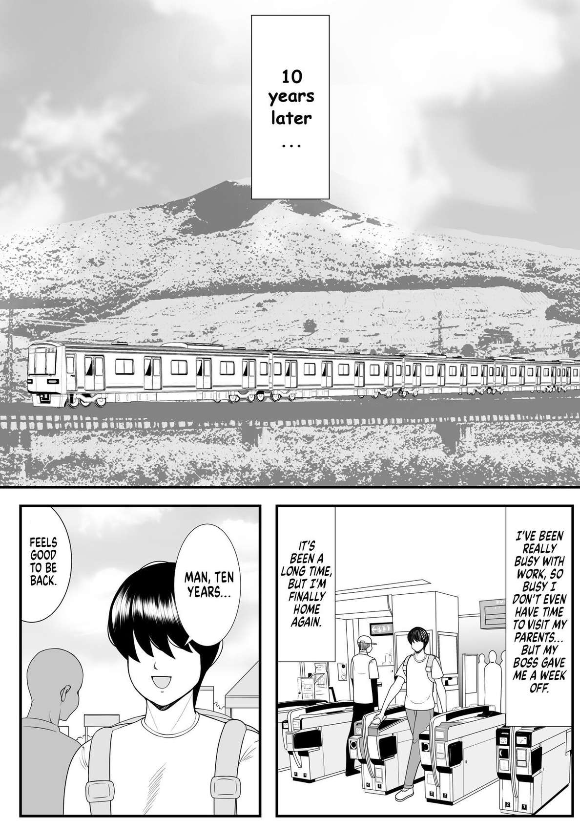 [Nekorondoru (Tokei)] My old babysitter, who I haven’t seen in ten years, has gained weight and became monstrous | Zutto Akogarete Ita Otonari no Onee-san ni 10-nenburi ni Atte Mitara Kusodebu Monster to Kashite [English] [Digital]