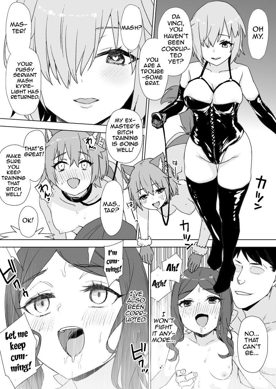 [Kusayarou] FGO Da Vinci-chan Bitch-ka Manga 4P | Corrupted Da Vinci (Fate/Grand Order) [English]