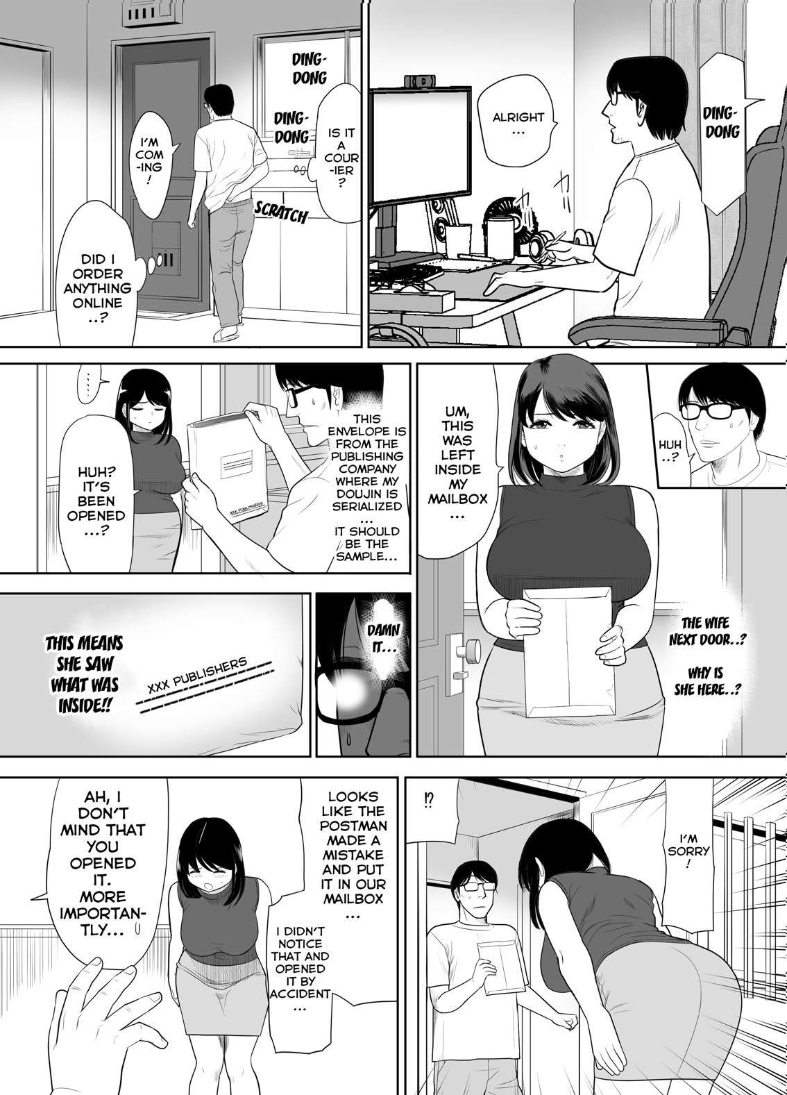 [Edogawa Koubou] Danchi no Tonari no Oku-san UR de NT~R | The Wife Next Door at an Urban Renaissance Housing Complex Is Being NTR’ed [English] [Carl]