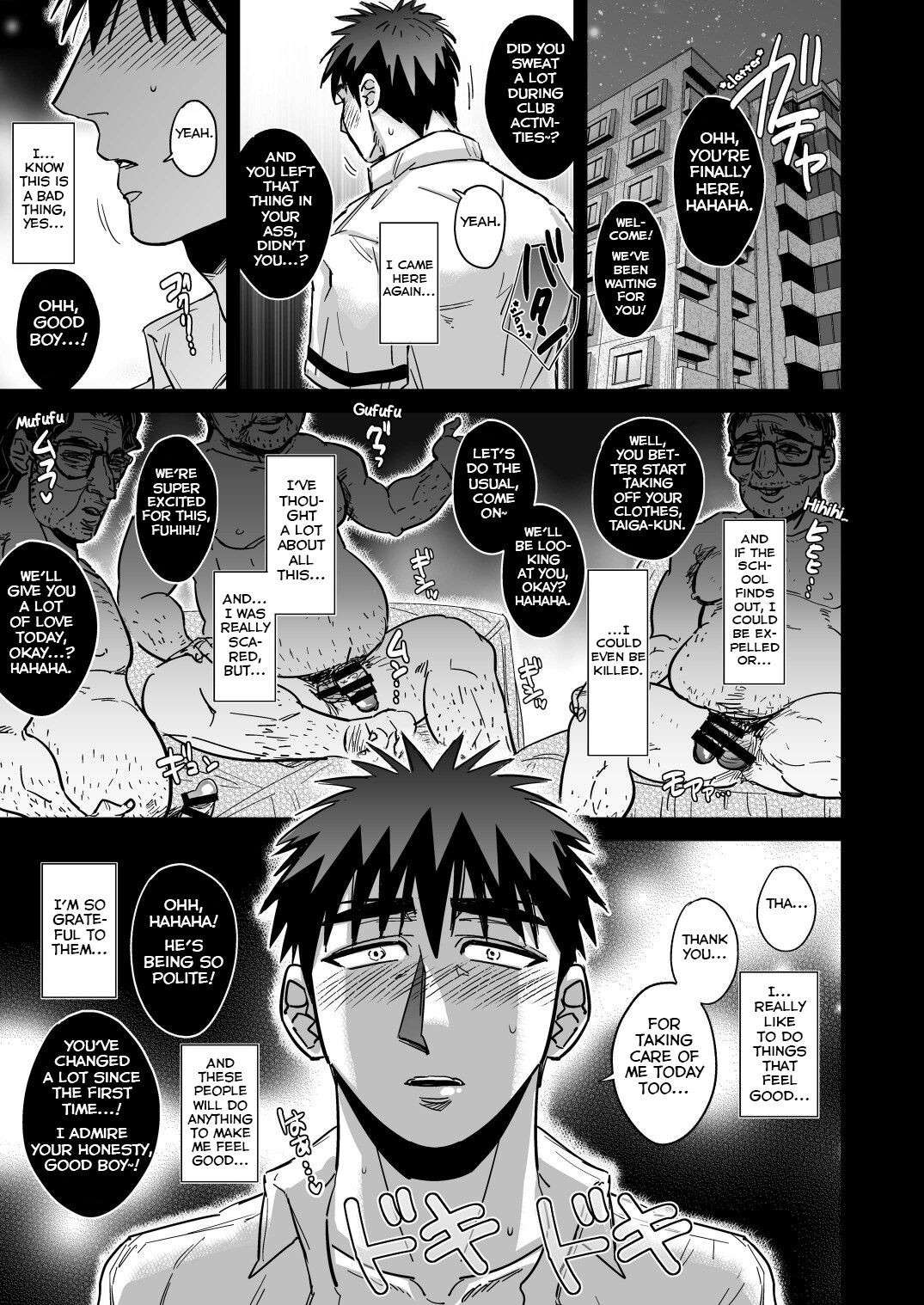 [Imozuru-shiki (Utsubo Kazura)] Fukusuu Mob Oji-san ni Choukyou Sareru Kagami Taiga (Kuroko no Basuke) [English] [Yuuta's Blog] [Digital]