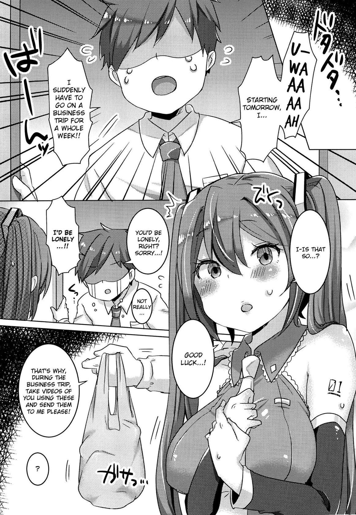 [Kusoyuridanchi (Johnson)] Miku-chan Hitori de Nani Shiteta? | Miku-Chan Did What Alone? (VOCALOID) [English] [Hikura Scans] [Digital]