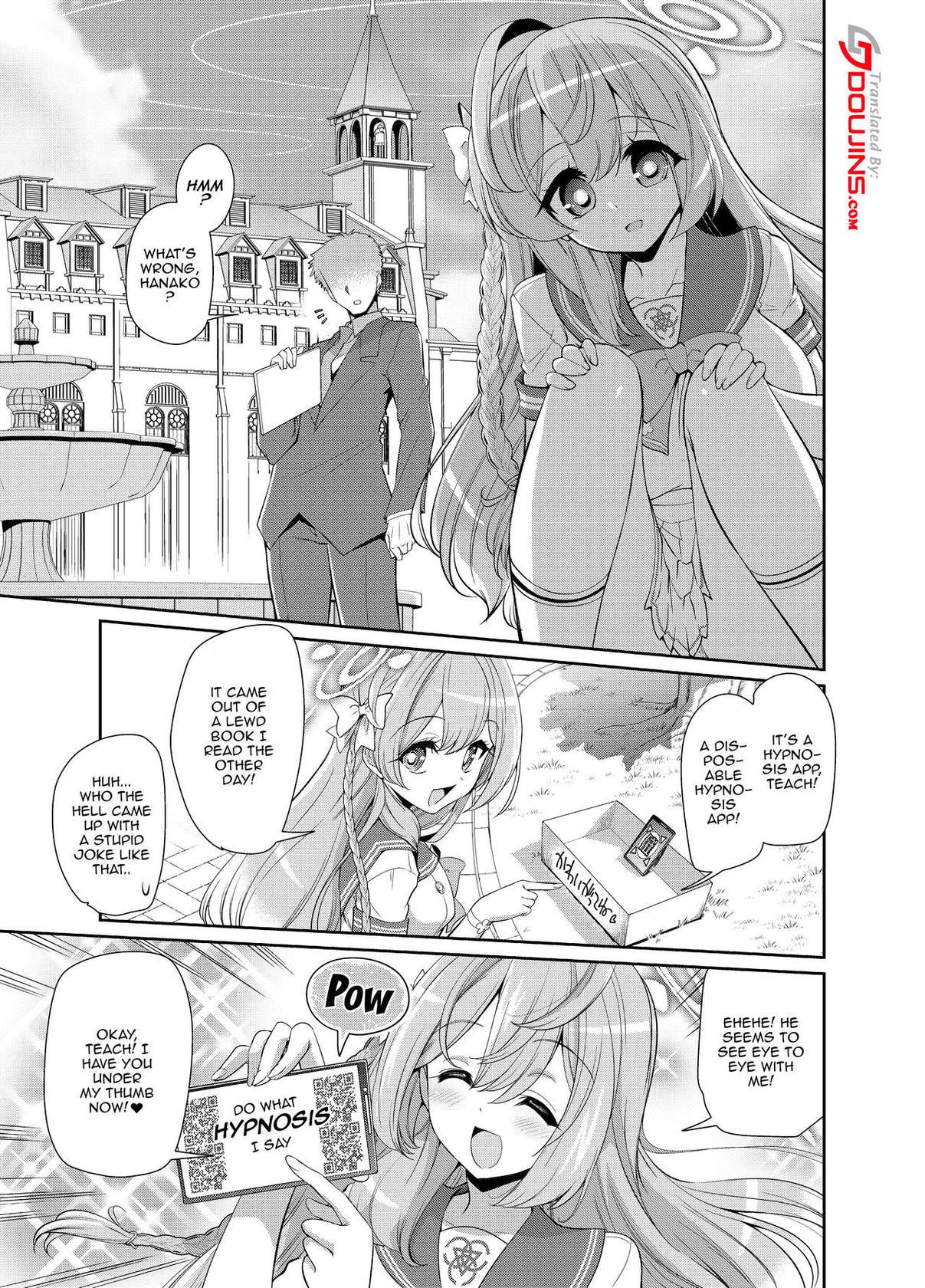 [Yokoshimaya. (Yokoshima Takemaru)] Sensei o Saimin shite Zenbu Shihai saretai Hanako-san | Hanako Wants to Hypnotize Sensei and be Dominated by Him (Blue Archive) [English] {Doujins.com}