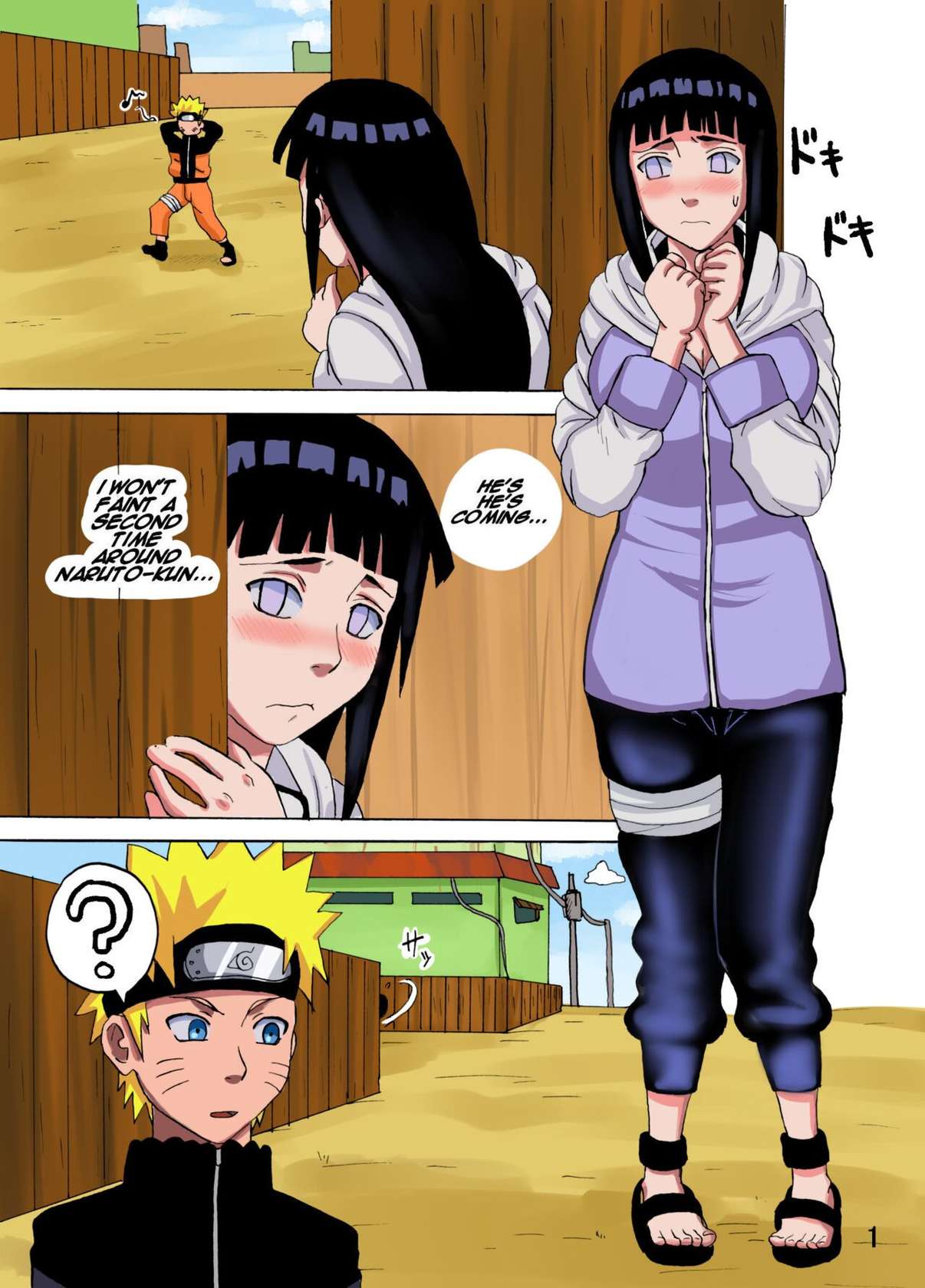 [Naruho-dou (Naruhodo)] Hinata Ganbaru! | Hinata Fight! (Naruto) [English] {Doujins.com} [Colorized] [Decensored] [Digital]