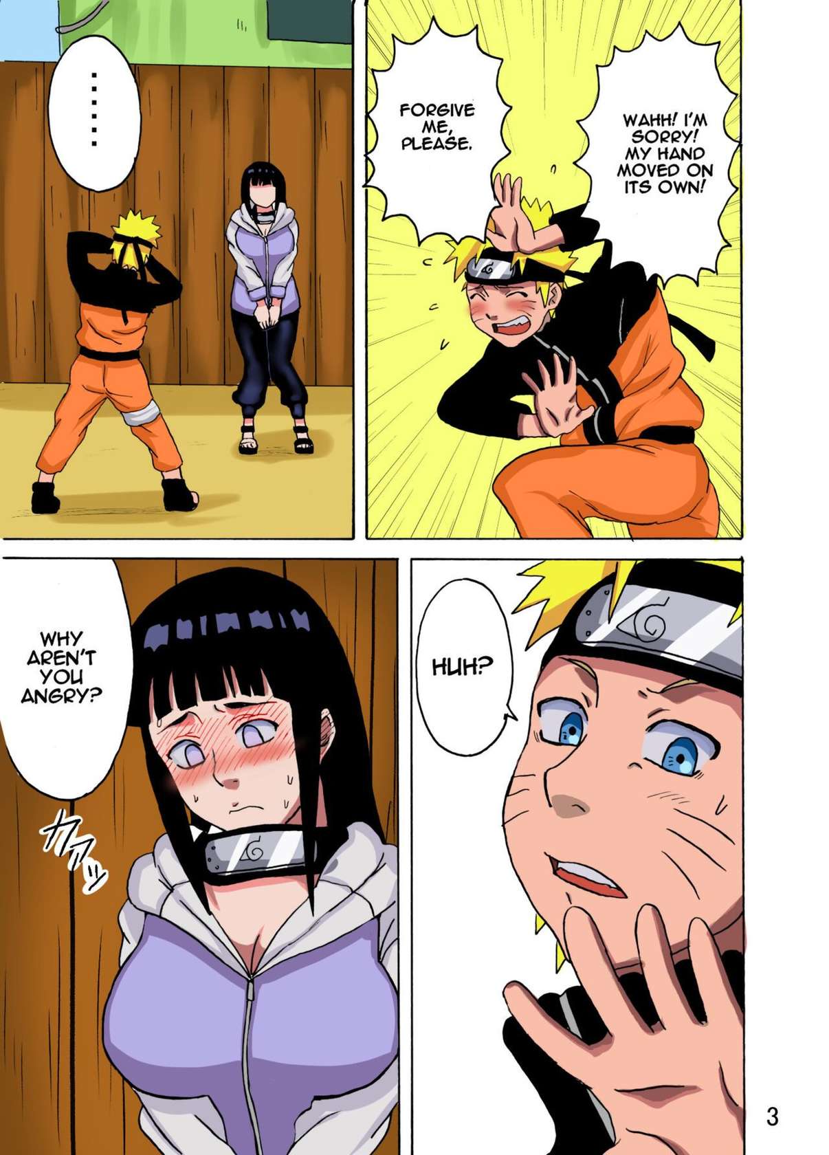 [Naruho-dou (Naruhodo)] Hinata Ganbaru! | Hinata Fight! (Naruto) [English] {Doujins.com} [Colorized] [Decensored] [Digital]