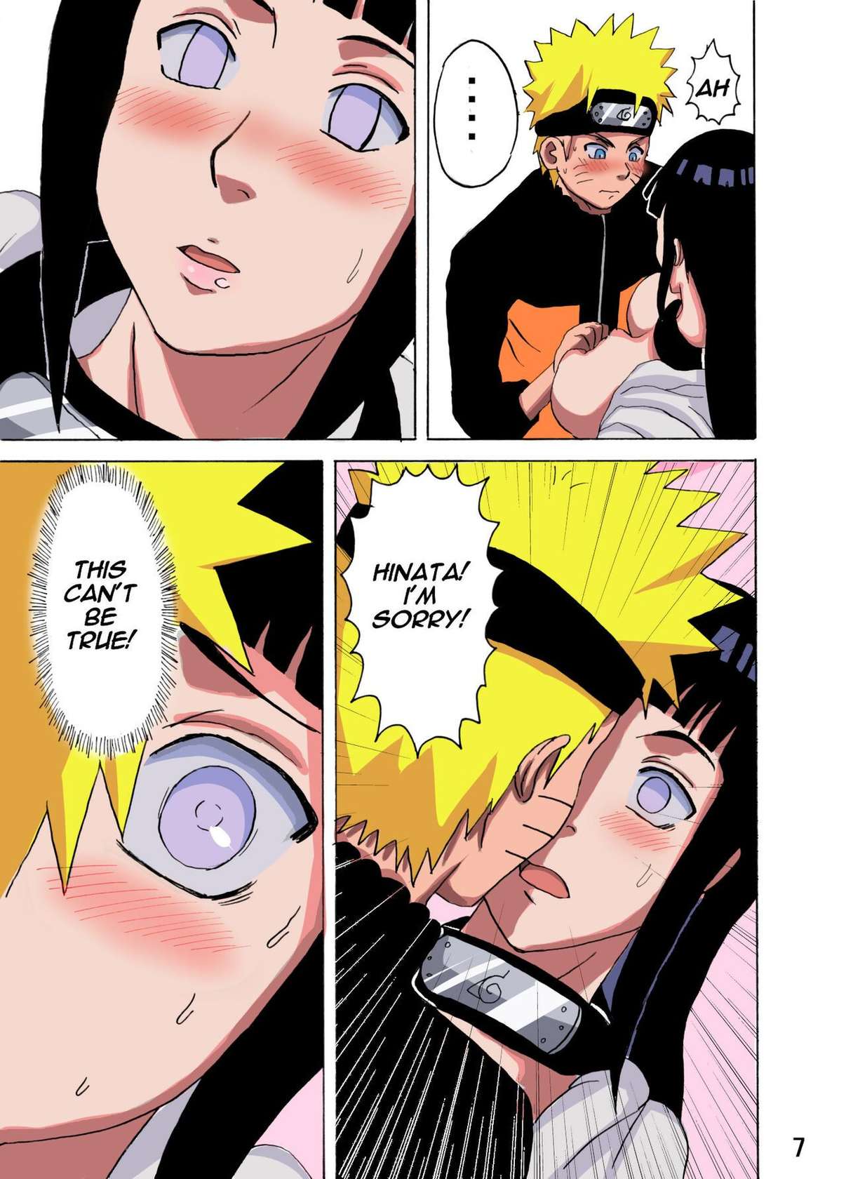 [Naruho-dou (Naruhodo)] Hinata Ganbaru! | Hinata Fight! (Naruto) [English] {Doujins.com} [Colorized] [Decensored] [Digital]