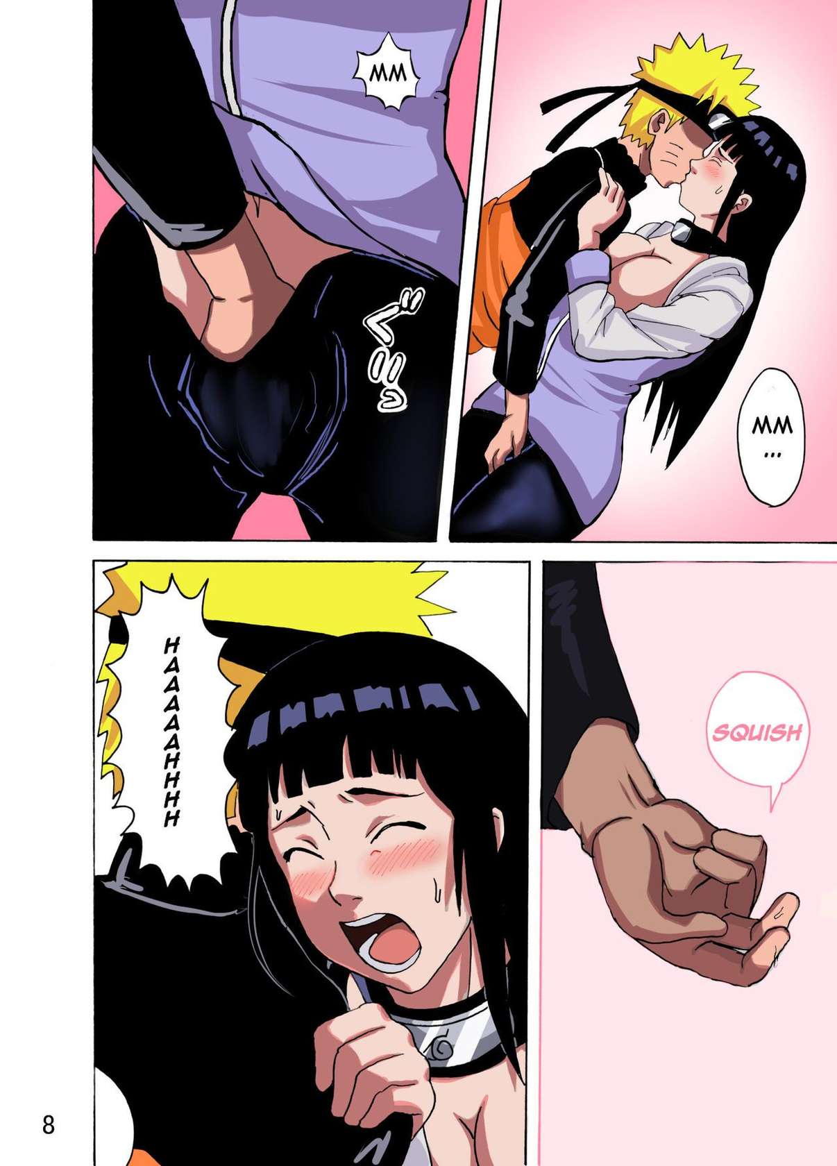 [Naruho-dou (Naruhodo)] Hinata Ganbaru! | Hinata Fight! (Naruto) [English] {Doujins.com} [Colorized] [Decensored] [Digital]